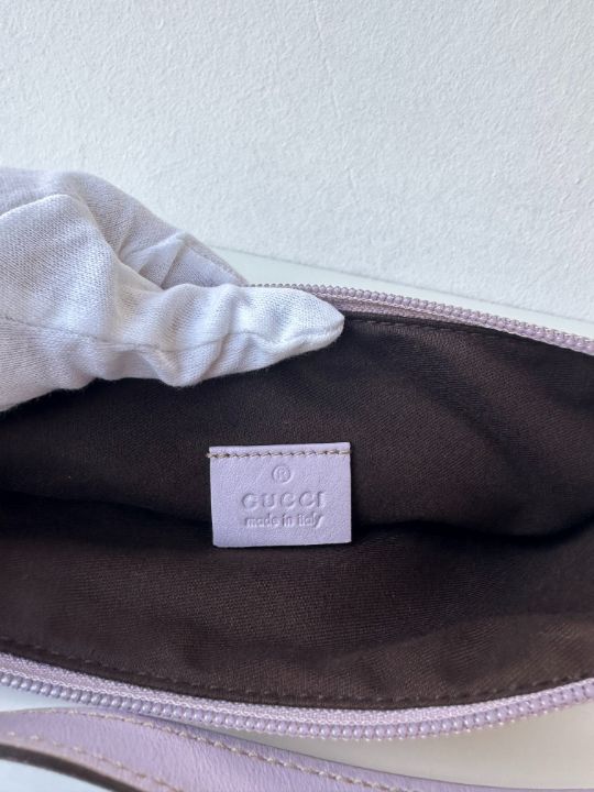 Gucci Monogram Pretty Boat Lilac Pochette