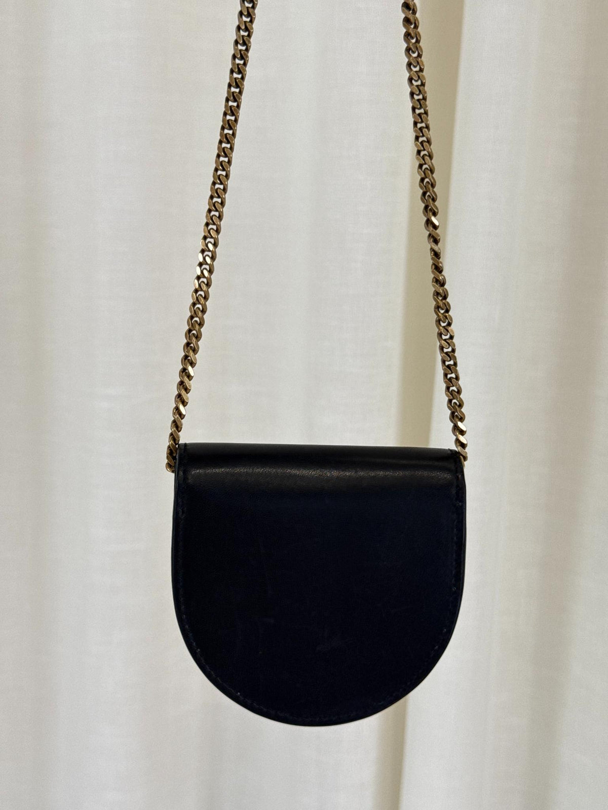 Saint Laurent Le K YSL-Plaque Leather Coin Purse