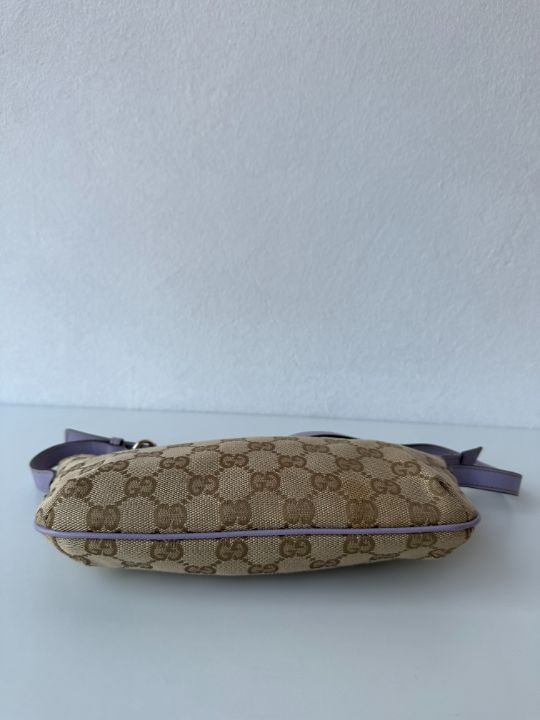 Gucci Monogram Pretty Boat Lilac Pochette