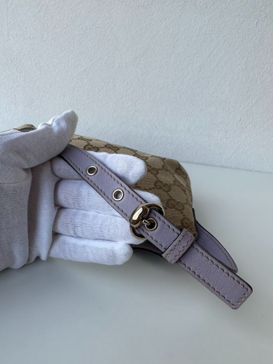 Gucci Monogram Pretty Boat Lilac Pochette