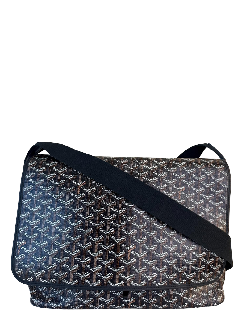 Goyard Goyardine Capetien Messenger Bag Black