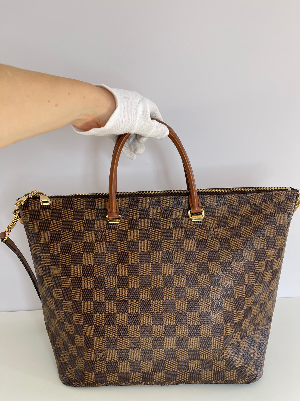 Louis Vuitton Damier Ebene Belmont 2Way Tote Bag