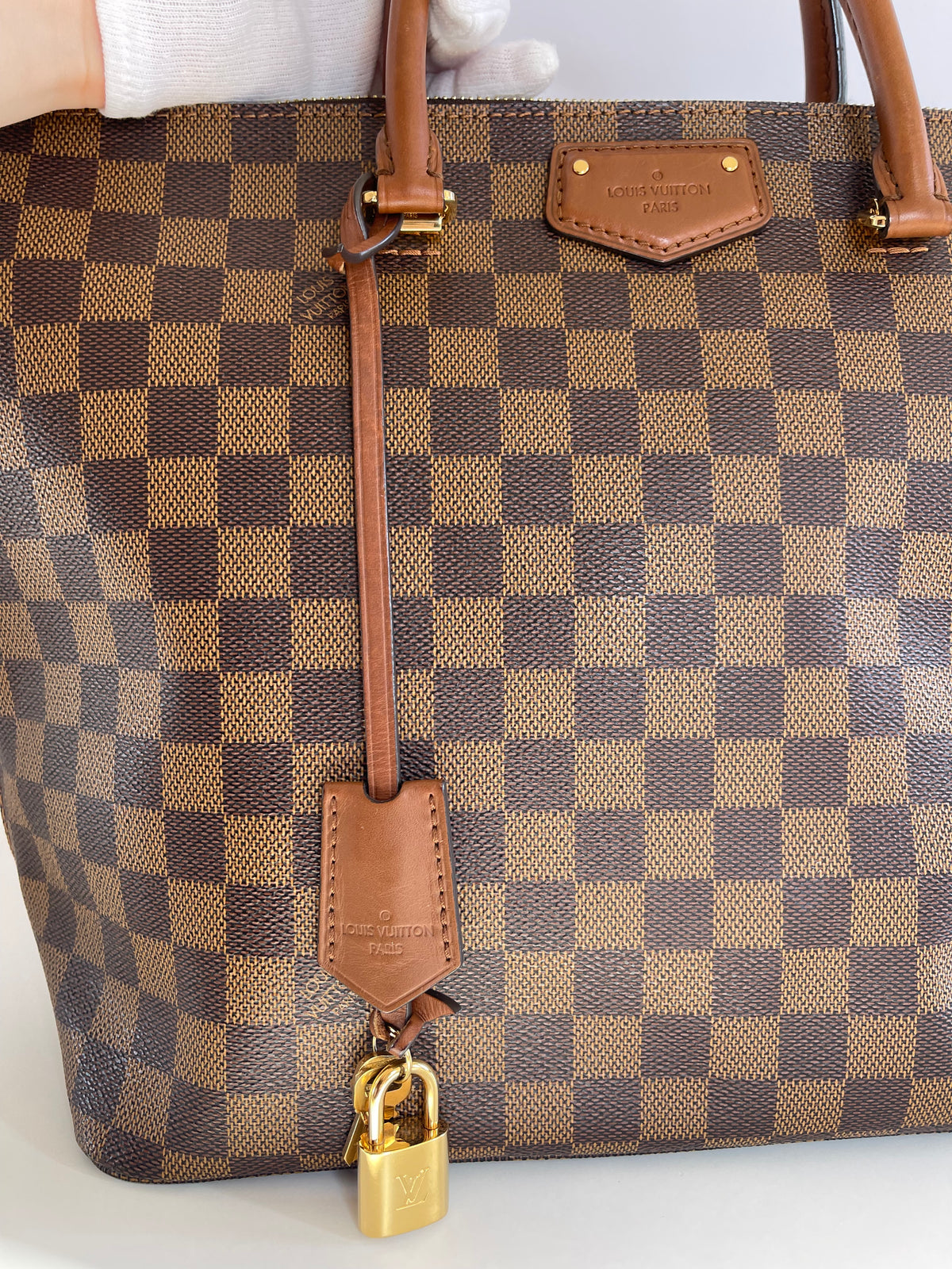 Louis Vuitton Damier Ebene Belmont 2Way Tote Bag