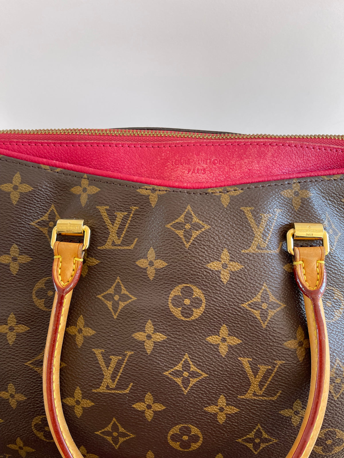 Louis Vuitton Pink Monogram Canvas Pallas MM Bag