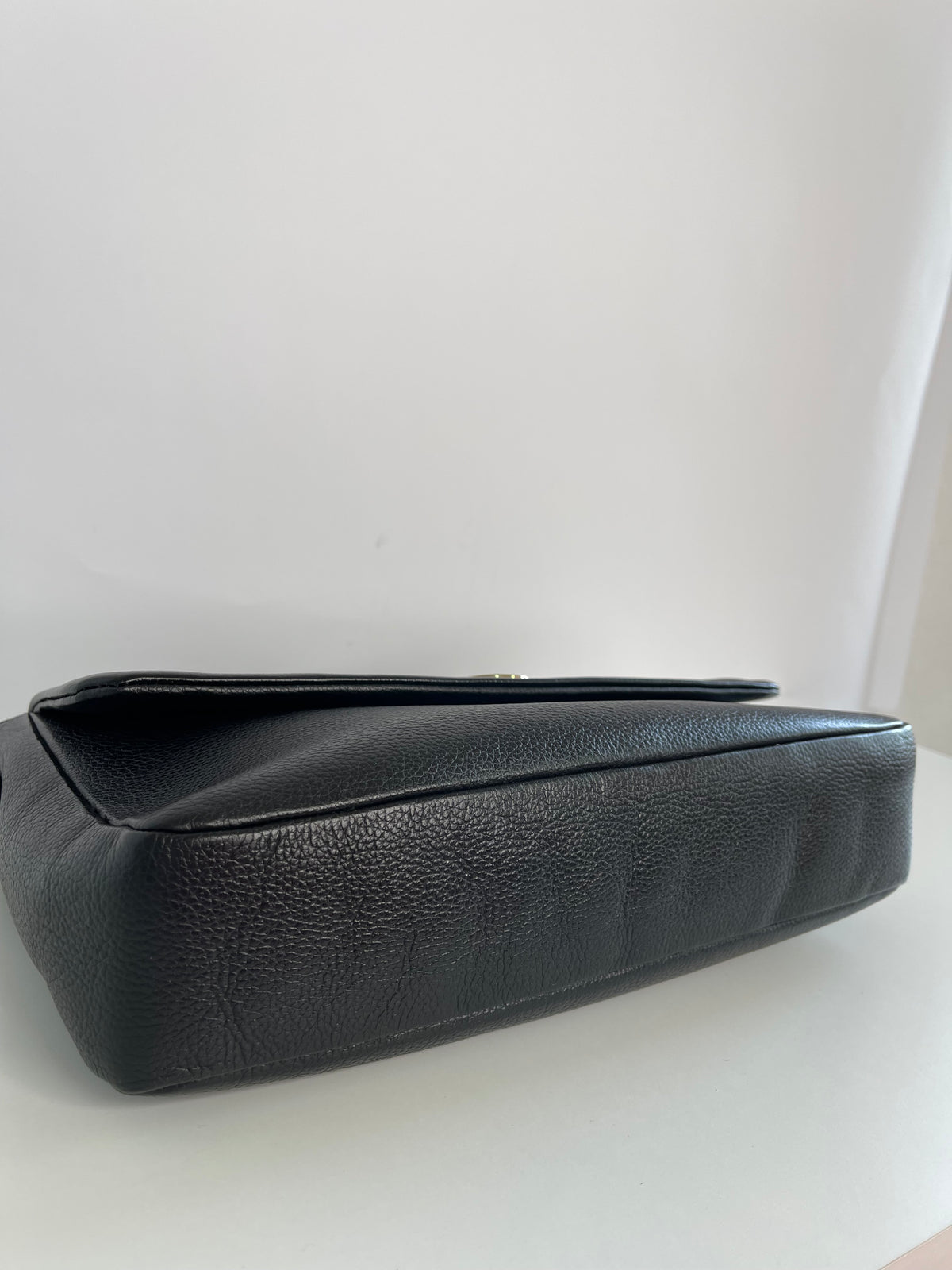 Versace Medusa Black Leather Shoulder Bag