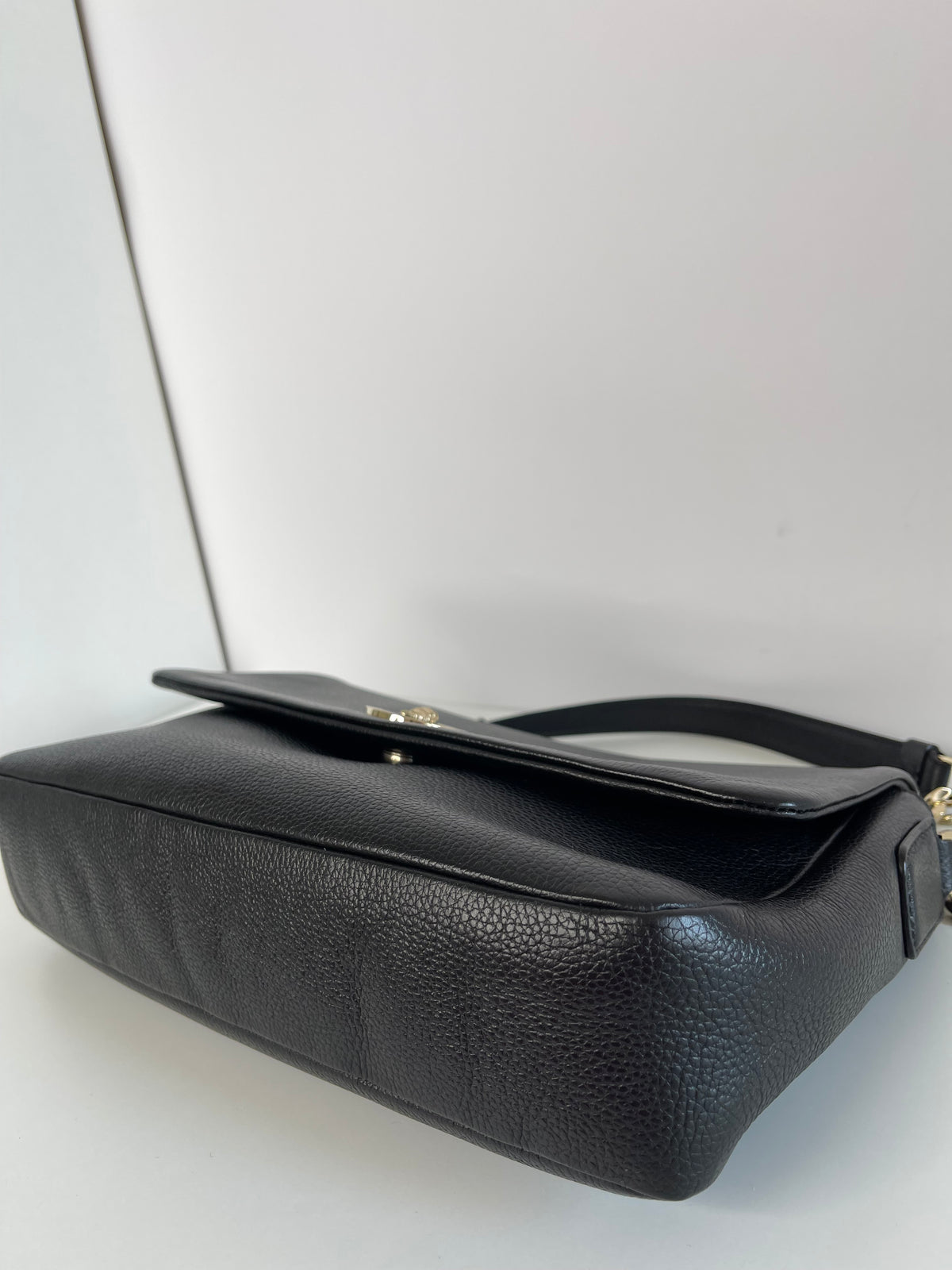 Versace Medusa Black Leather Shoulder Bag