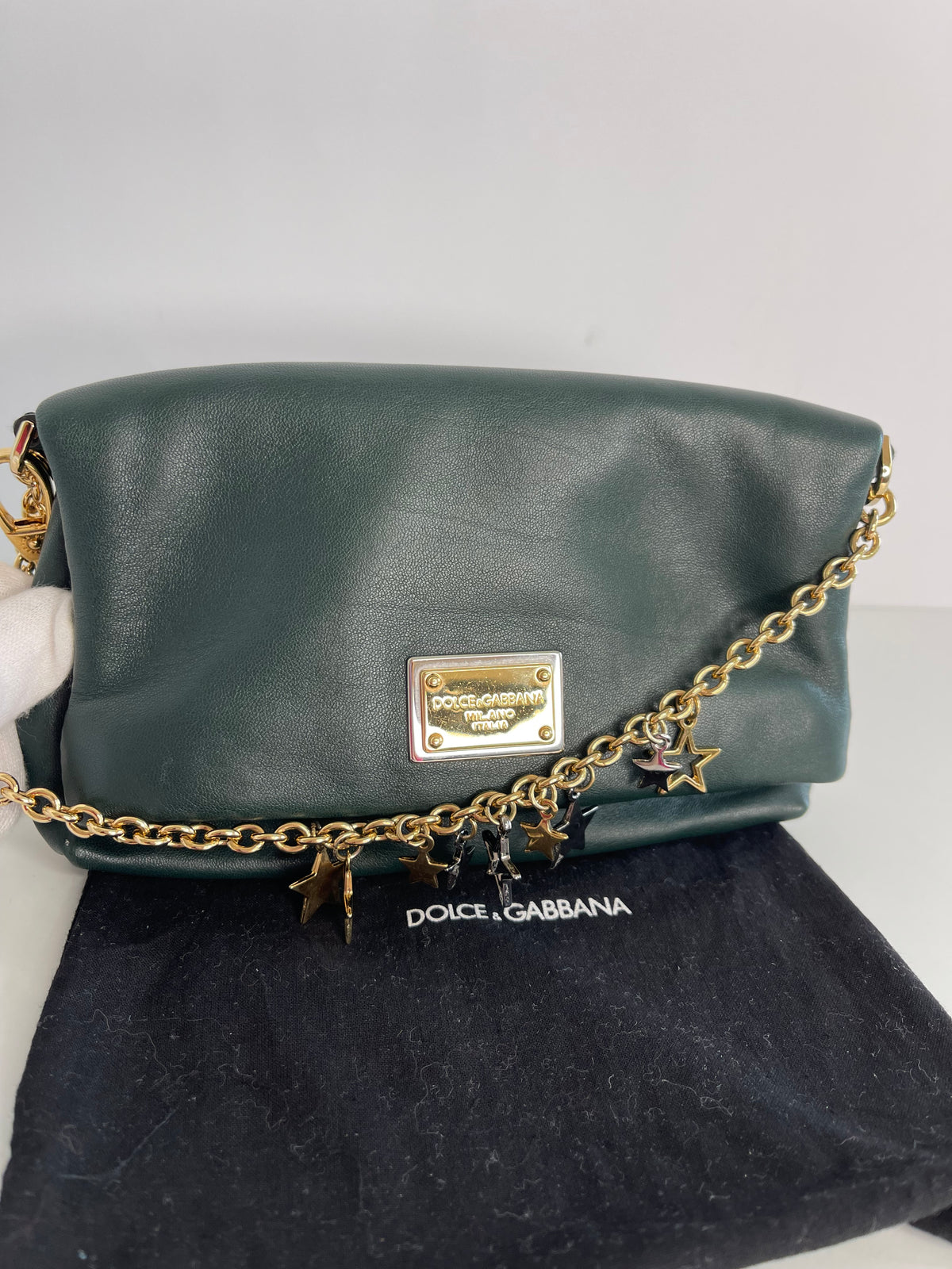 Dolce & Gabbana Green Soft Calfskin Small Bag