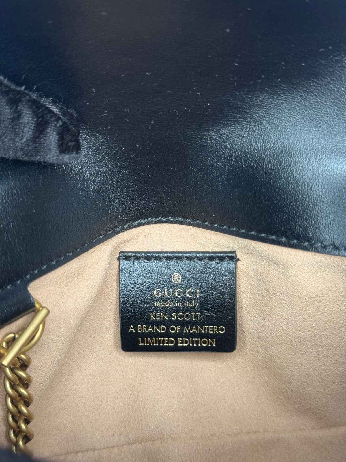 Gucci x Ken Scott Limited Edition Floral Print GG Marmont Mini Shoulder Bag