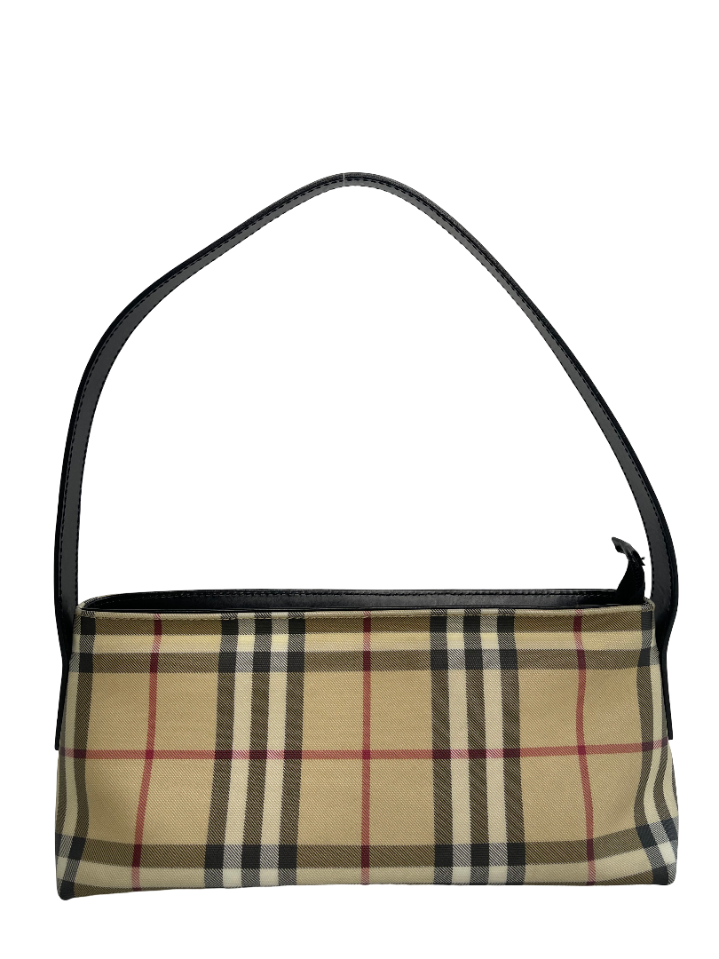 Burberry Nova Plaid PVC Leather Bag
