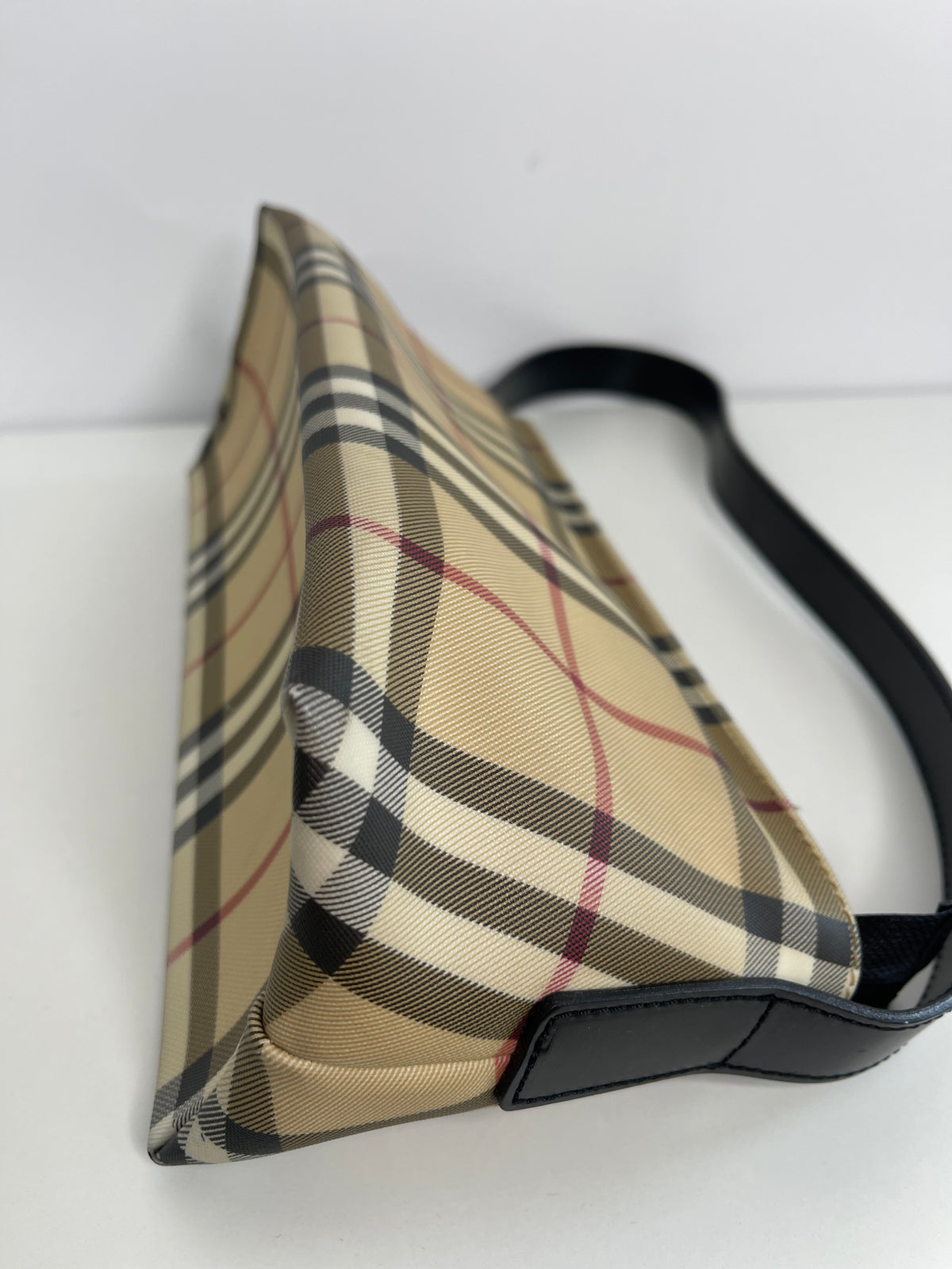 Burberry Nova Plaid PVC Leather Bag