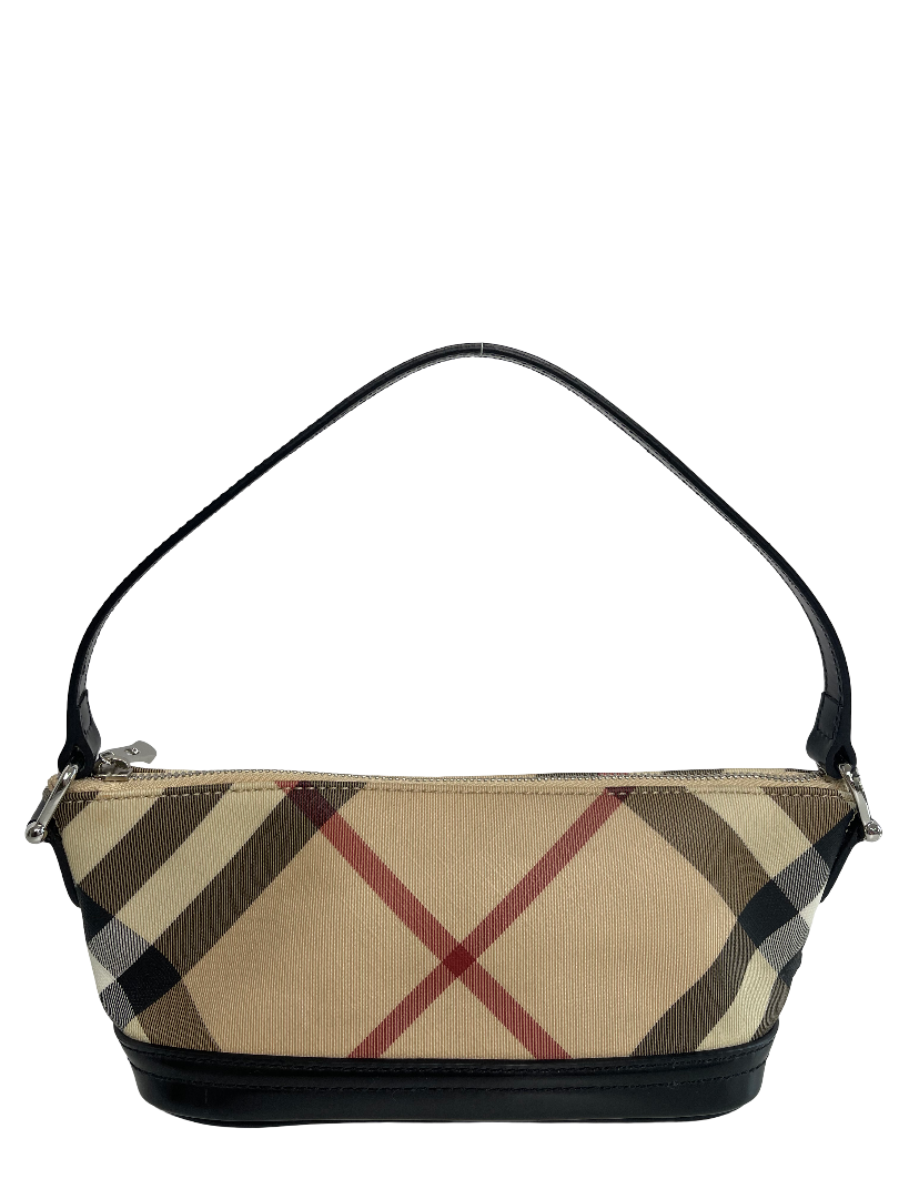 Burberry Nova Check Black Mini Boat Pochette