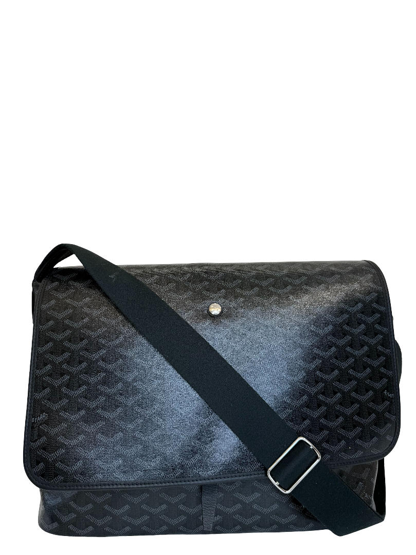 Goyard Goyardine Capetien Messenger Bag Black