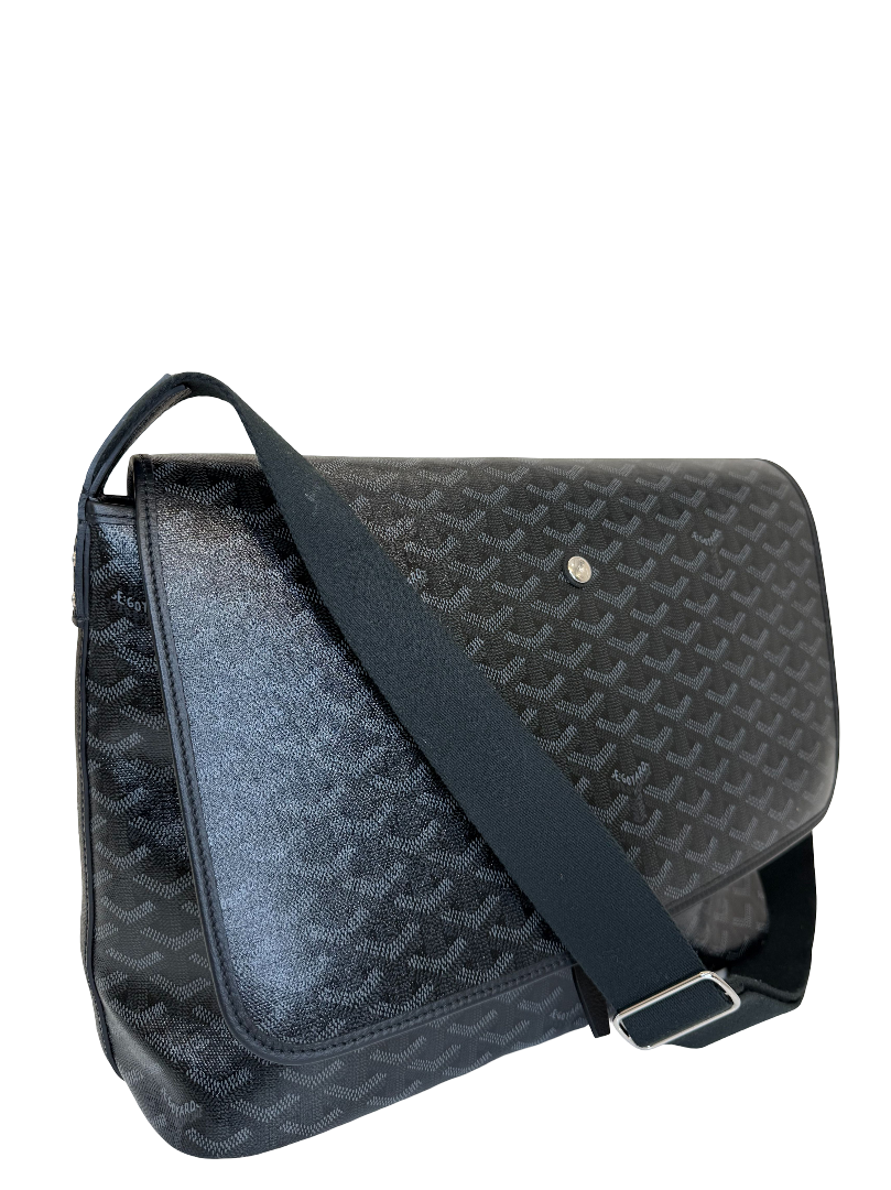 Goyard Goyardine Capetien Messenger Bag Black