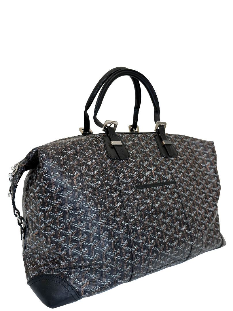 Goyard Goyardine Canvas Black Boeing 45 Duffle Bag