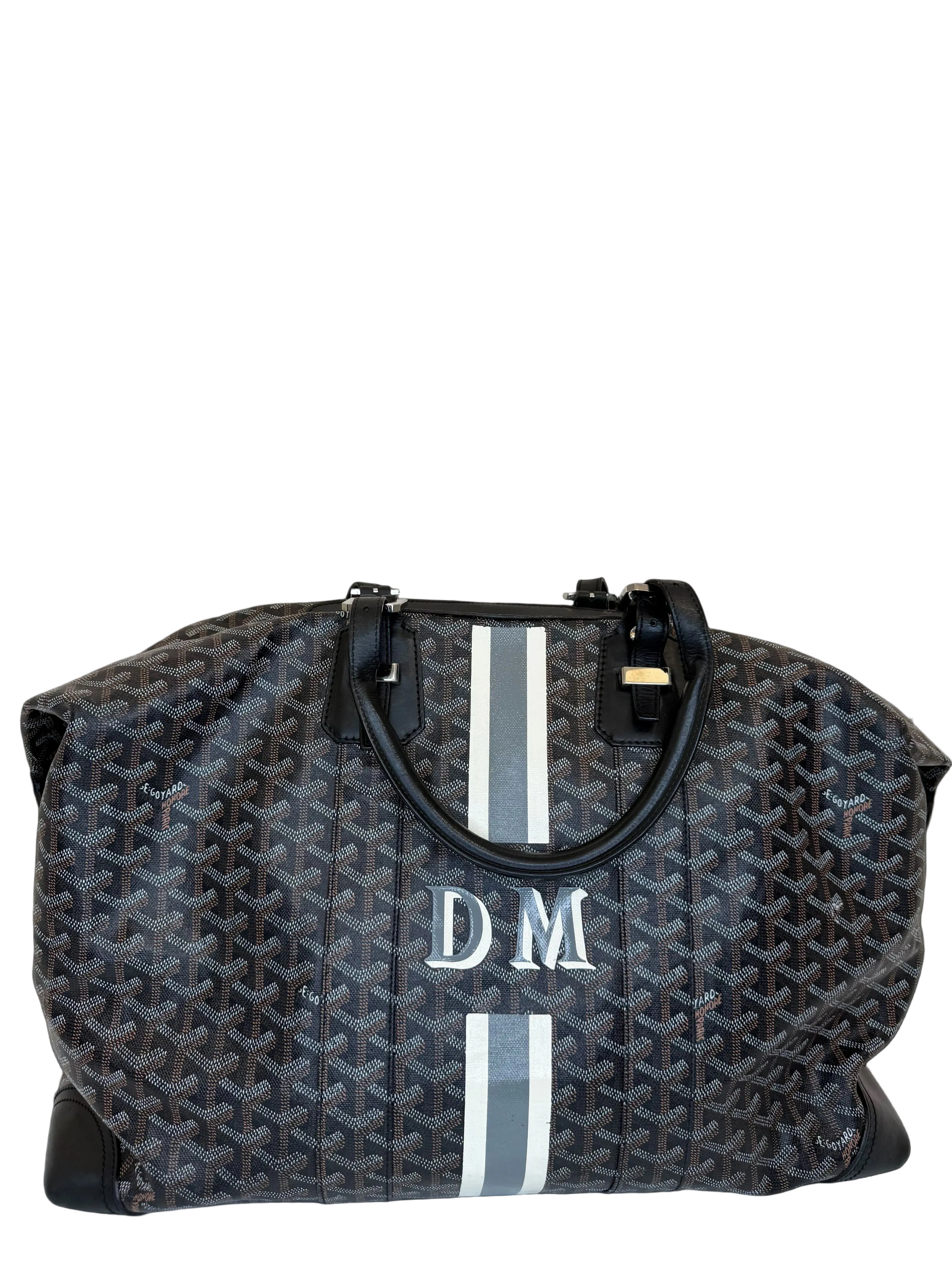 Goyard Goyardine Canvas Black Boeing 45 Duffle Bag