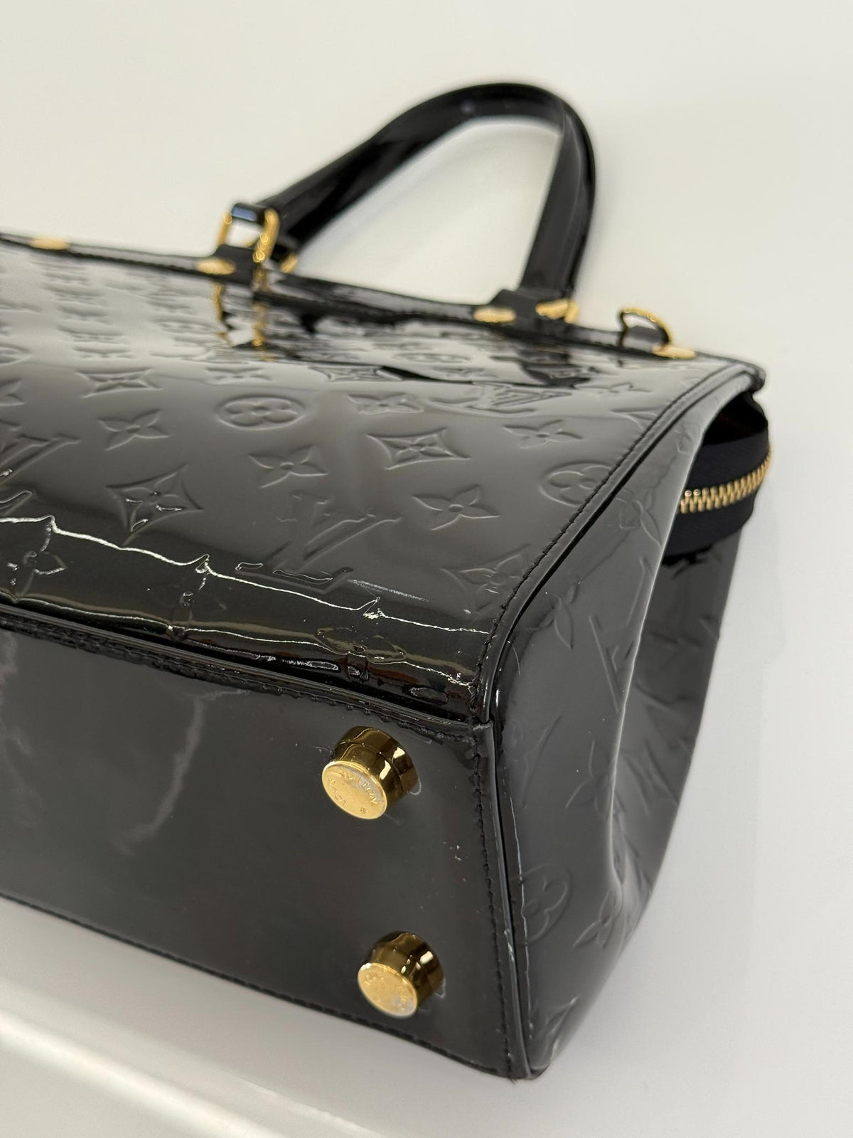 Louis Vuitton Monogram Vernis Brea MM Bag Black