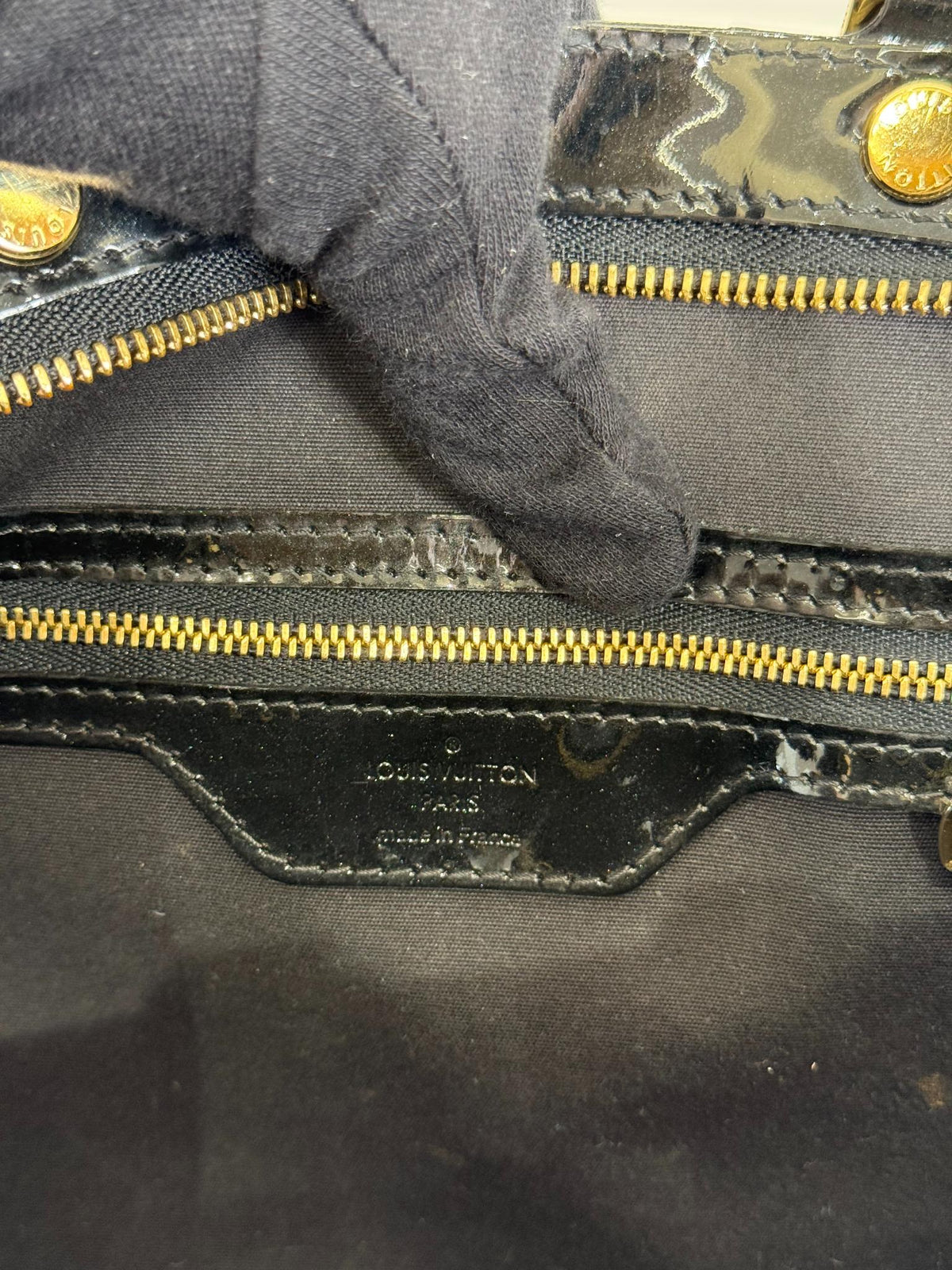 Louis Vuitton Monogram Vernis Brea MM Bag Black