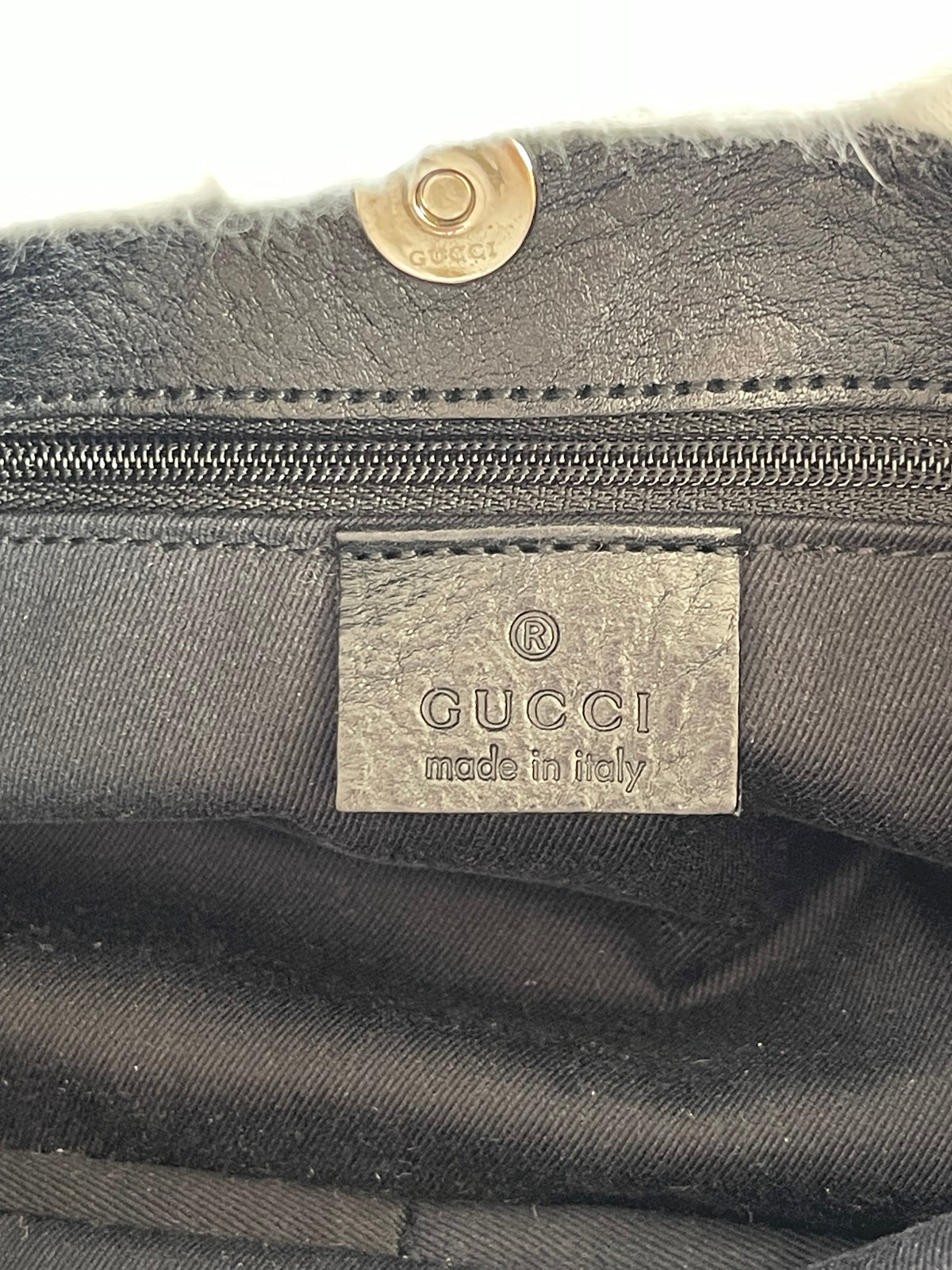 Gucci Black GG Canvas Jacquard Baguette