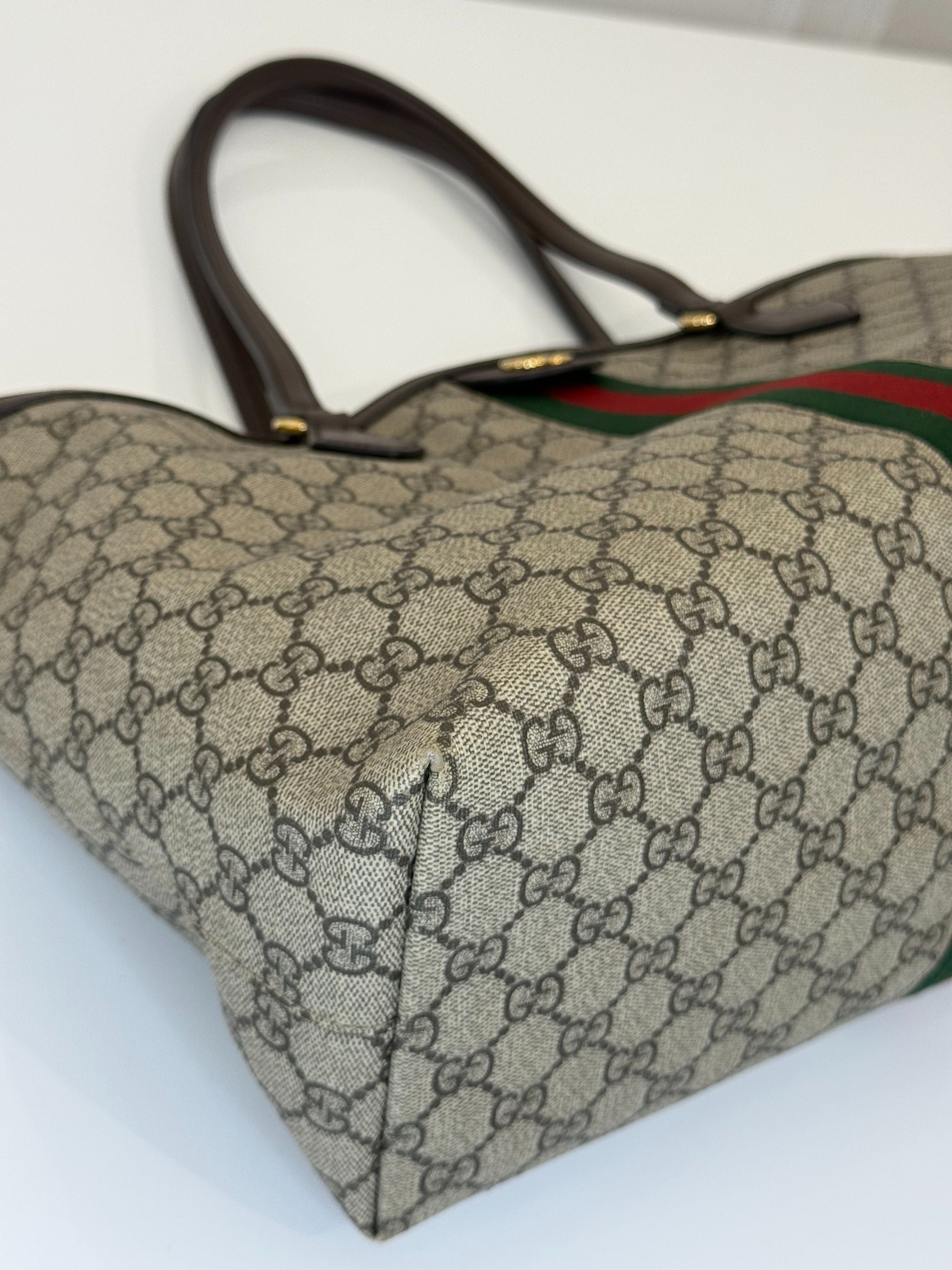 Gucci Ophidia GG Supreme Canvas Large Tote Bag