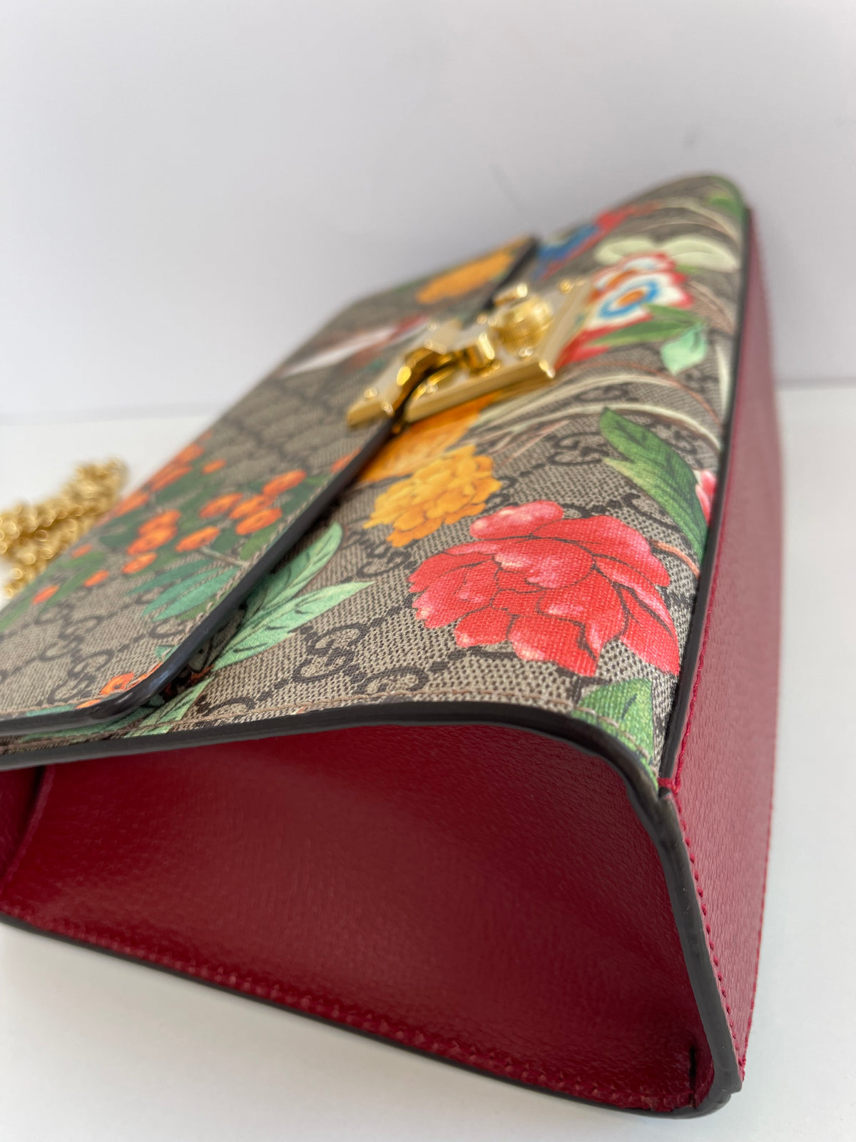 Gucci Padlock GG Supreme Tian Shoulder Bag Medium