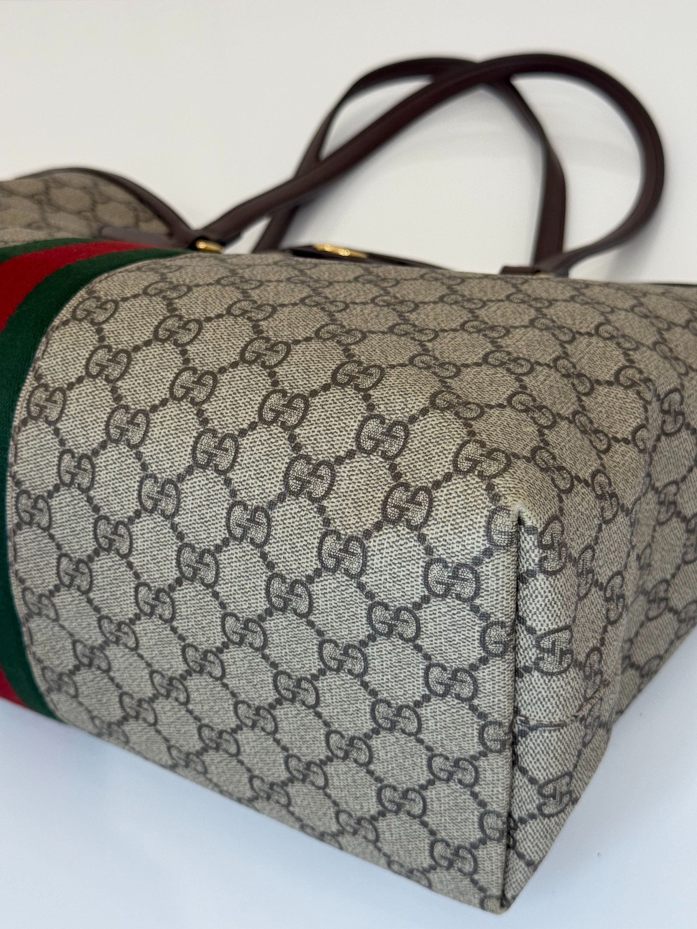 Gucci Ophidia GG Supreme Canvas Large Tote Bag