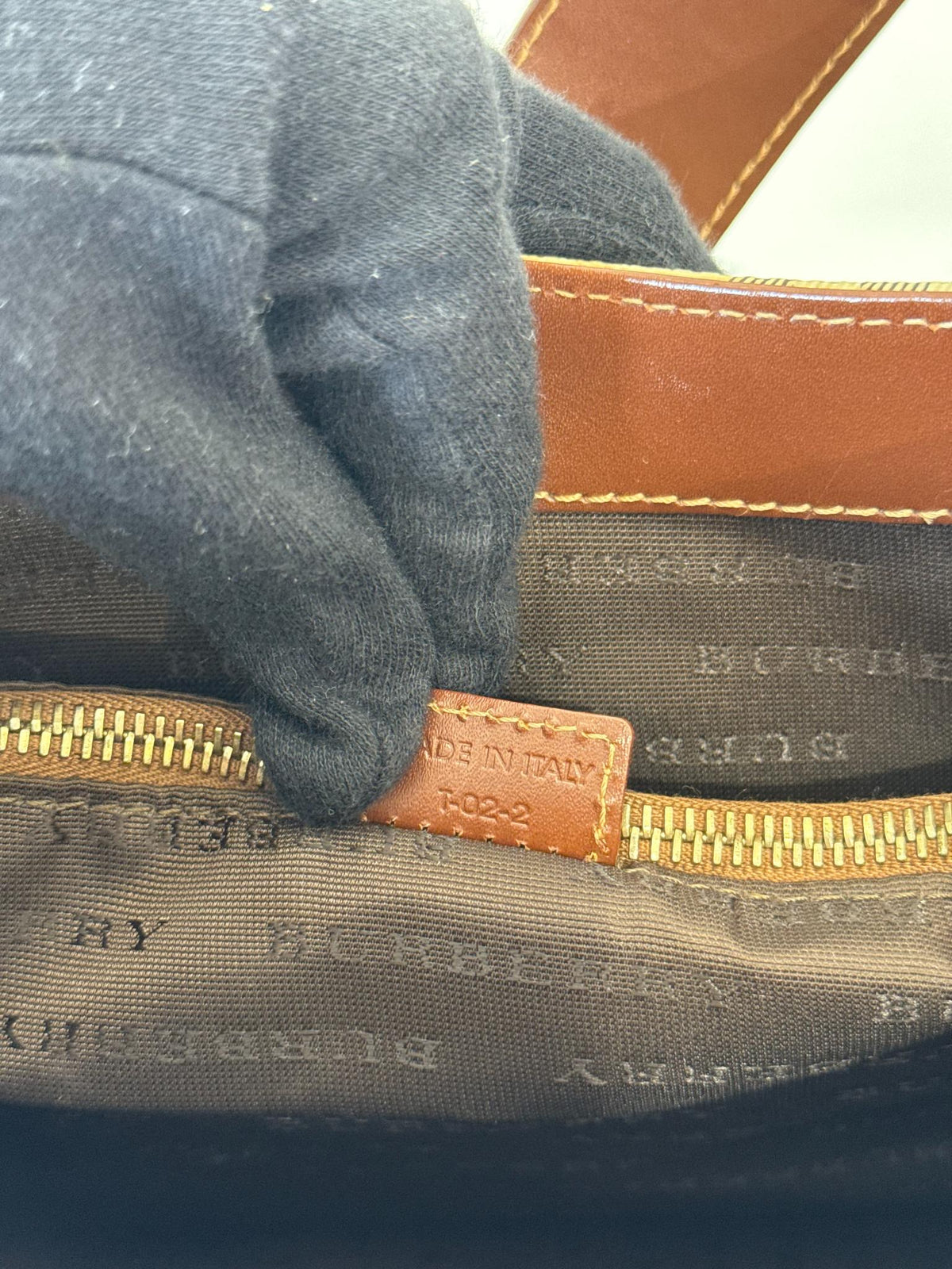 Burberry Beige/Brown House Check PVC Shoulder Bag
