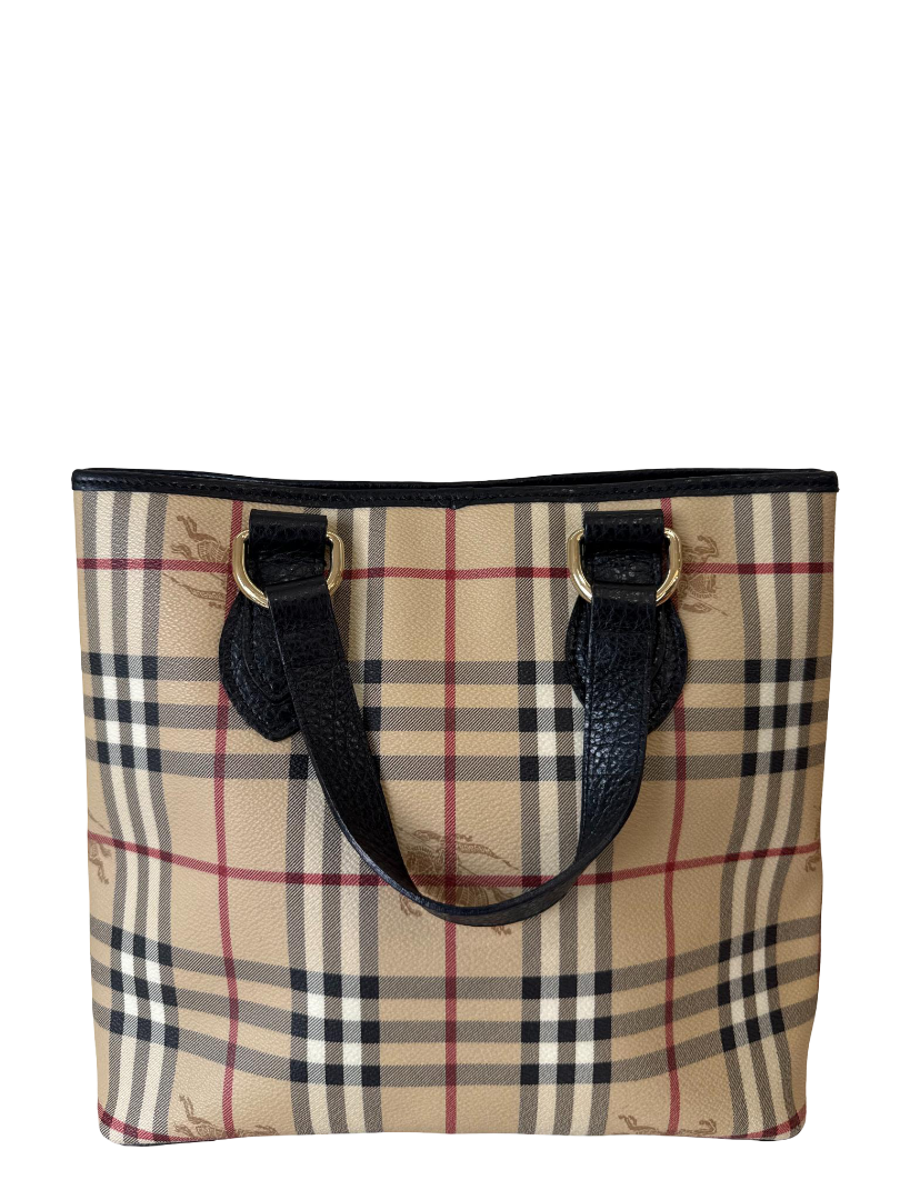 Burberry Haymarket Check Coated Canvas Onslow Tote Bag