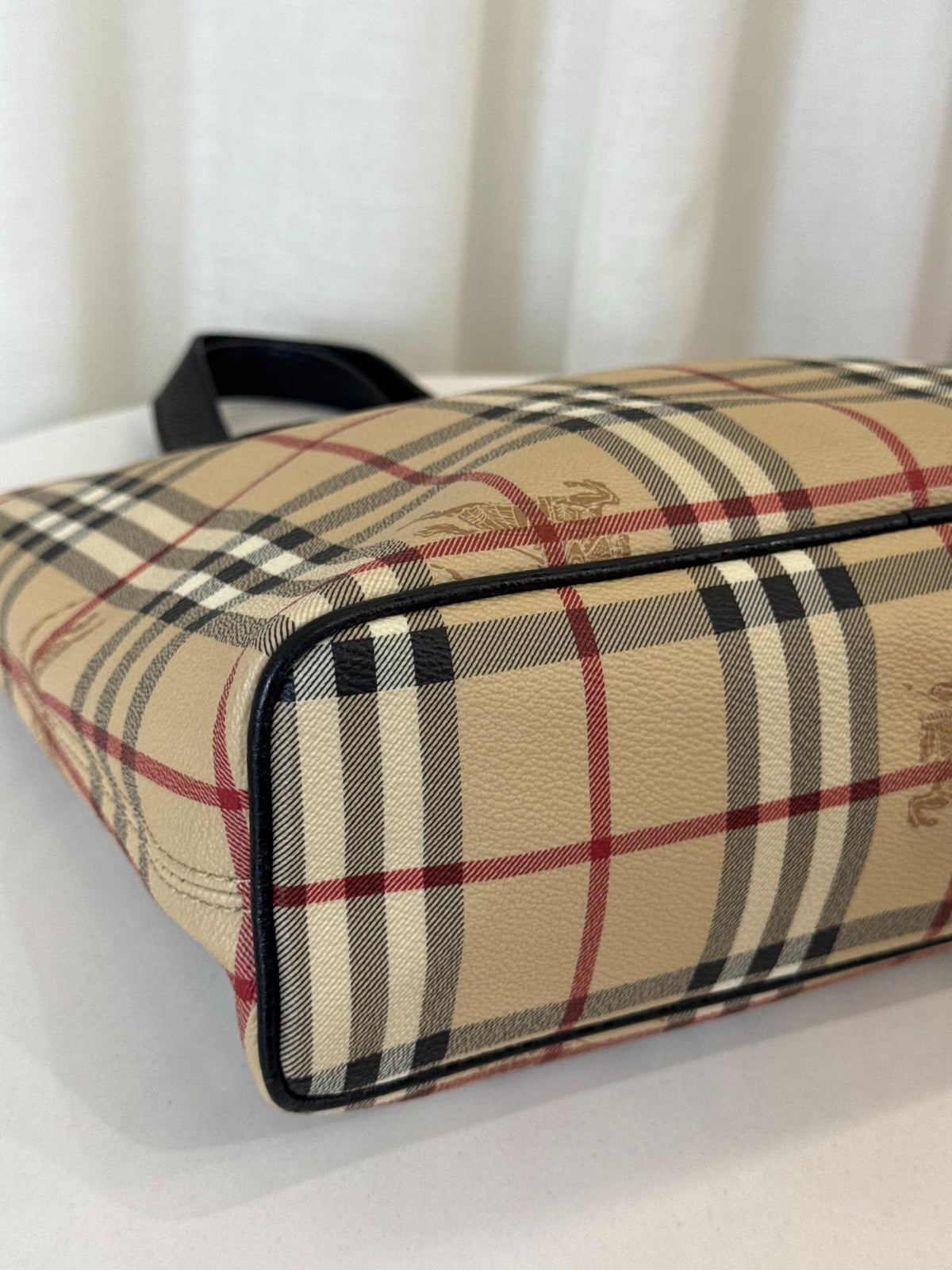Burberry Haymarket Check Coated Canvas Onslow Tote Bag