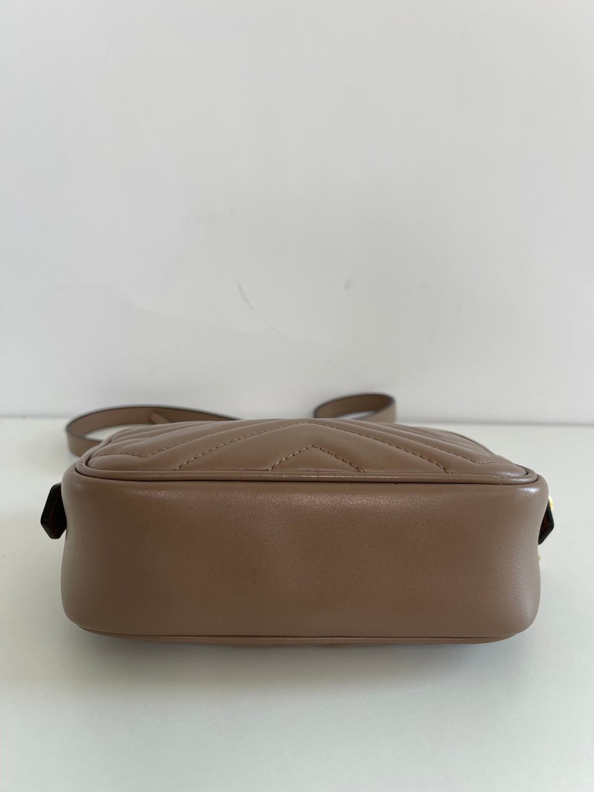 Gucci Mini GG Marmont Matelasse Crossbody Beige