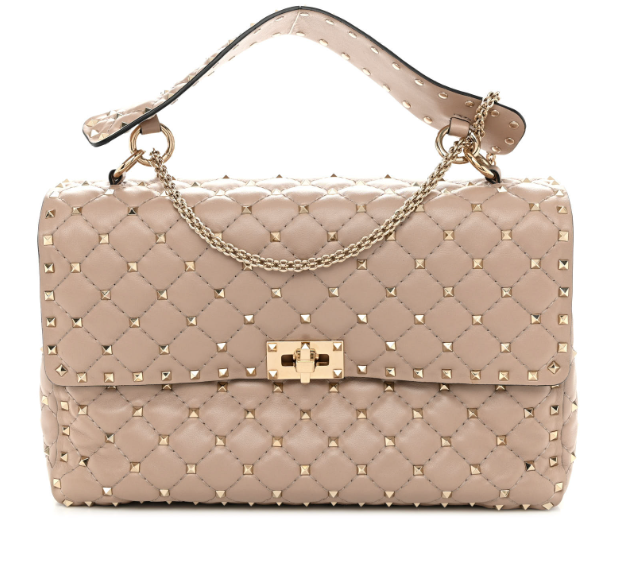 Valentino Garavani Rockstud Spike Large Poudre Shoulder Bag