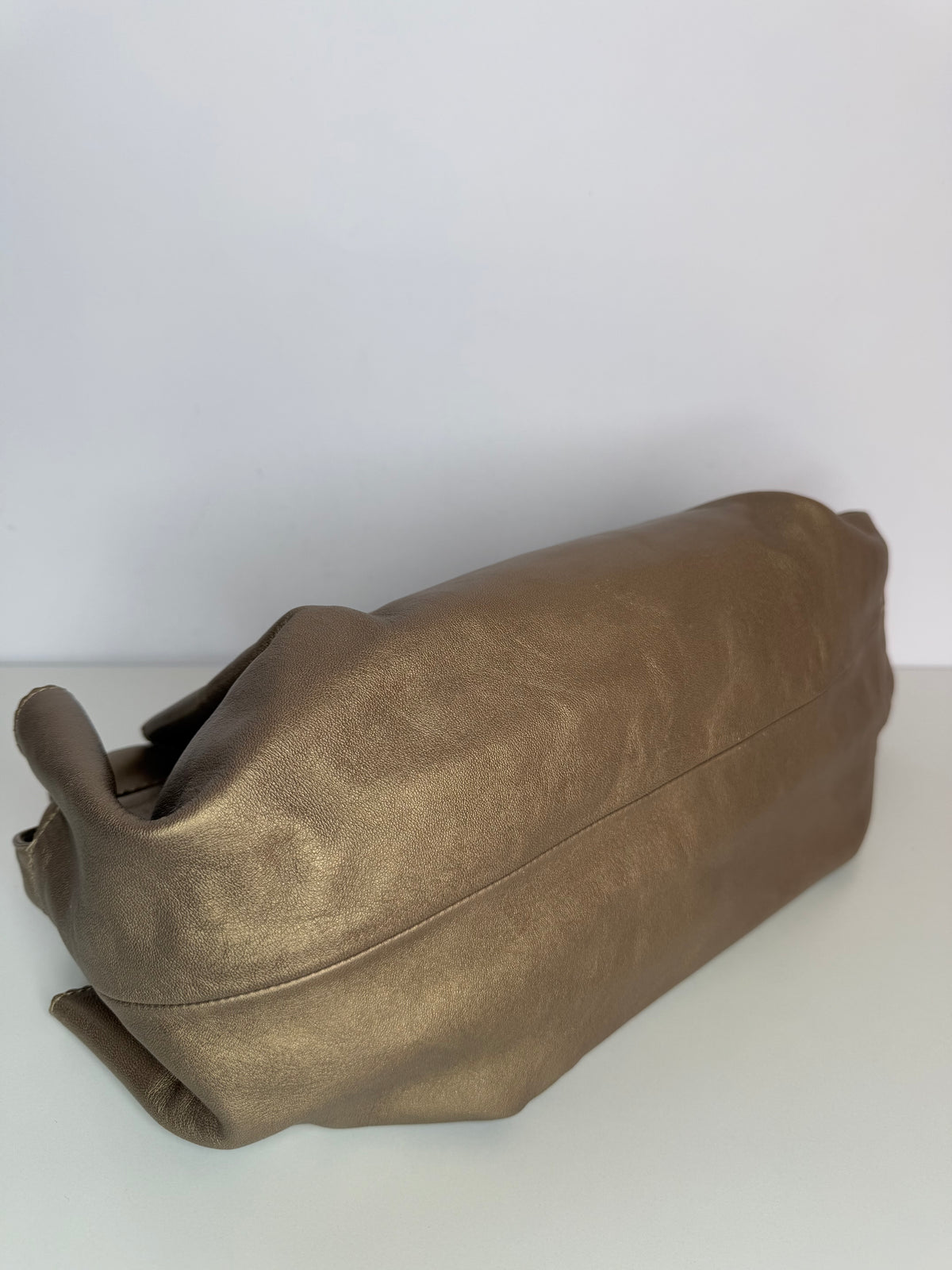 Loewe Metallic Gold Nappa Aire Bag