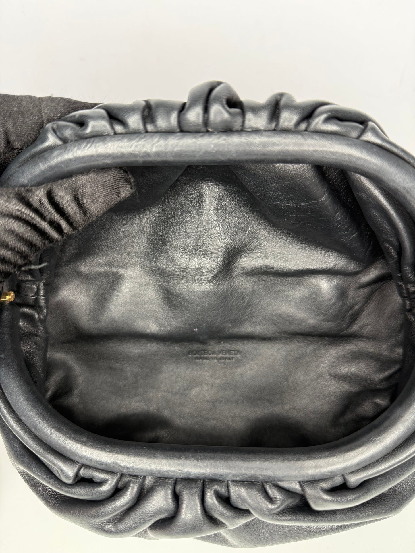 Bottega Veneta Black Nappa Leather The Belt Chain Pouch