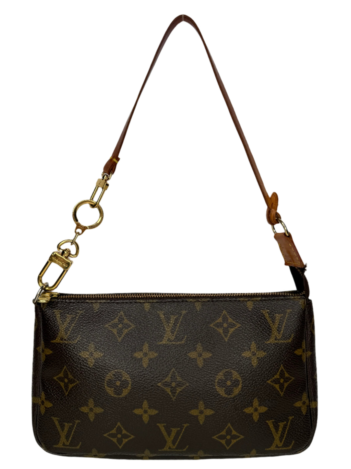 Louis Vuitton Pochette Accessories Monogram Canvas with strap extender