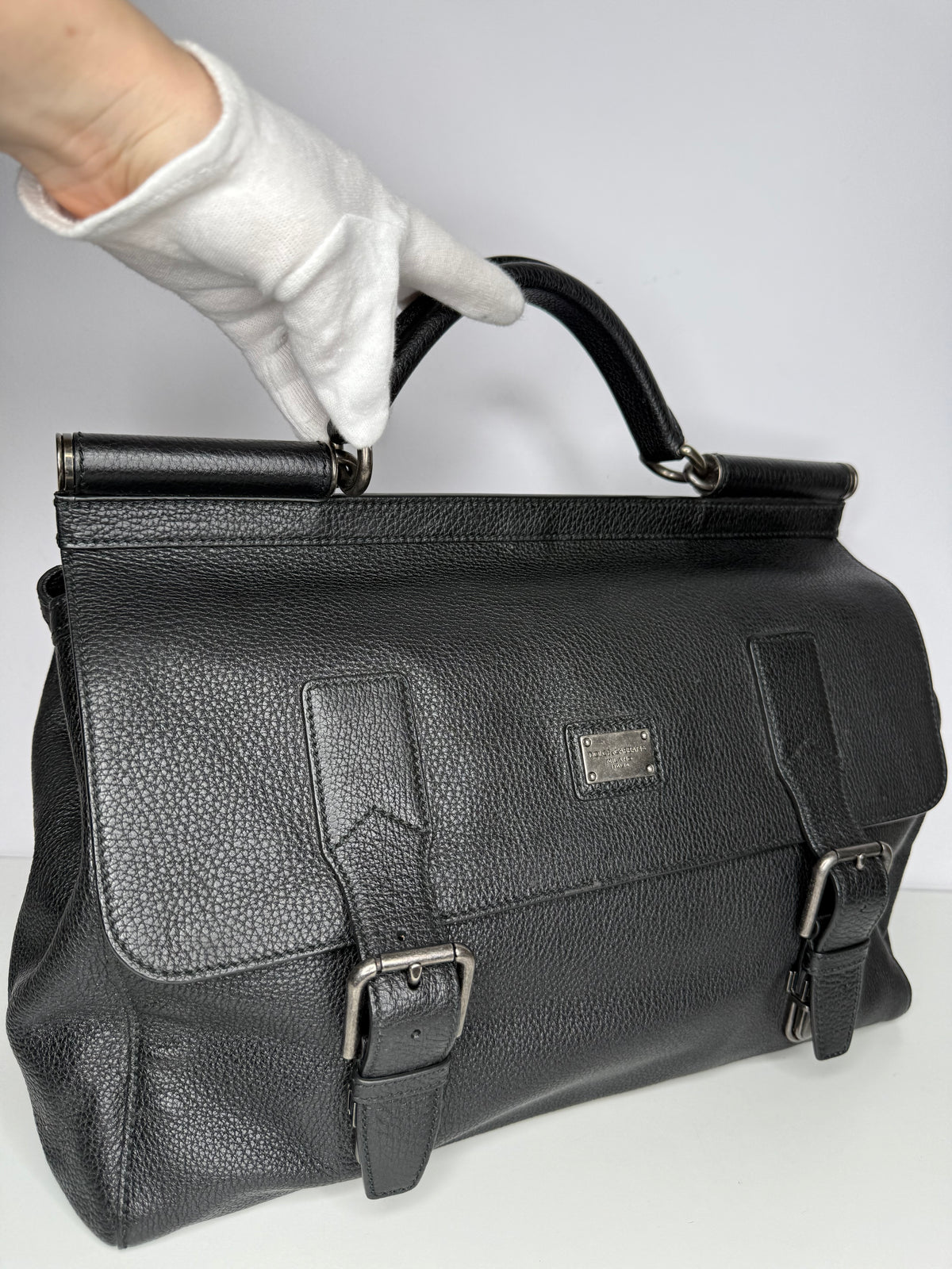 Dolce Gabbana Dauphine Miss Sicily Weekender Black