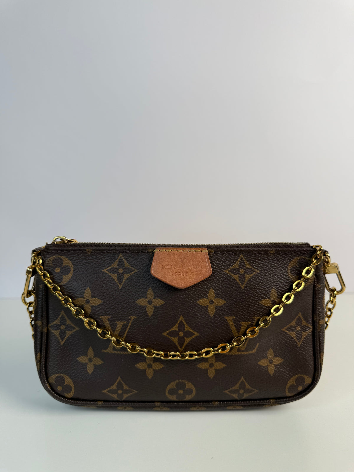 Louis Vuitton Multi Pochette Accessoires Khaki Strap Monogram Canvas