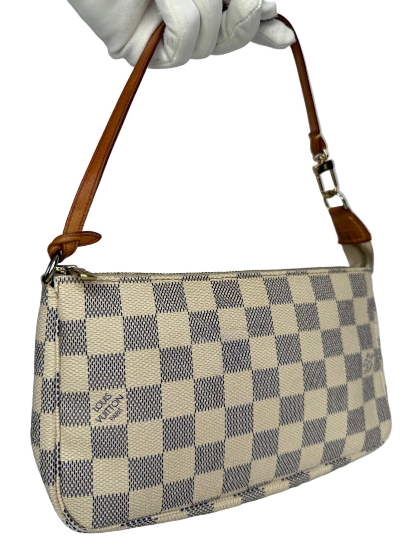 Louis Vuitton Pochette Accessories Damier Azur Canvas