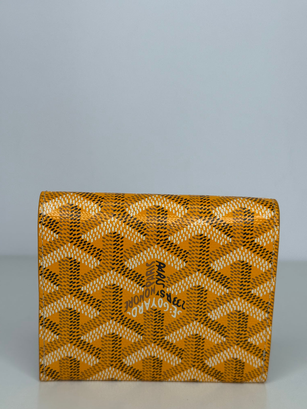 Goyard Marigny Yellow Goyardine Wallet