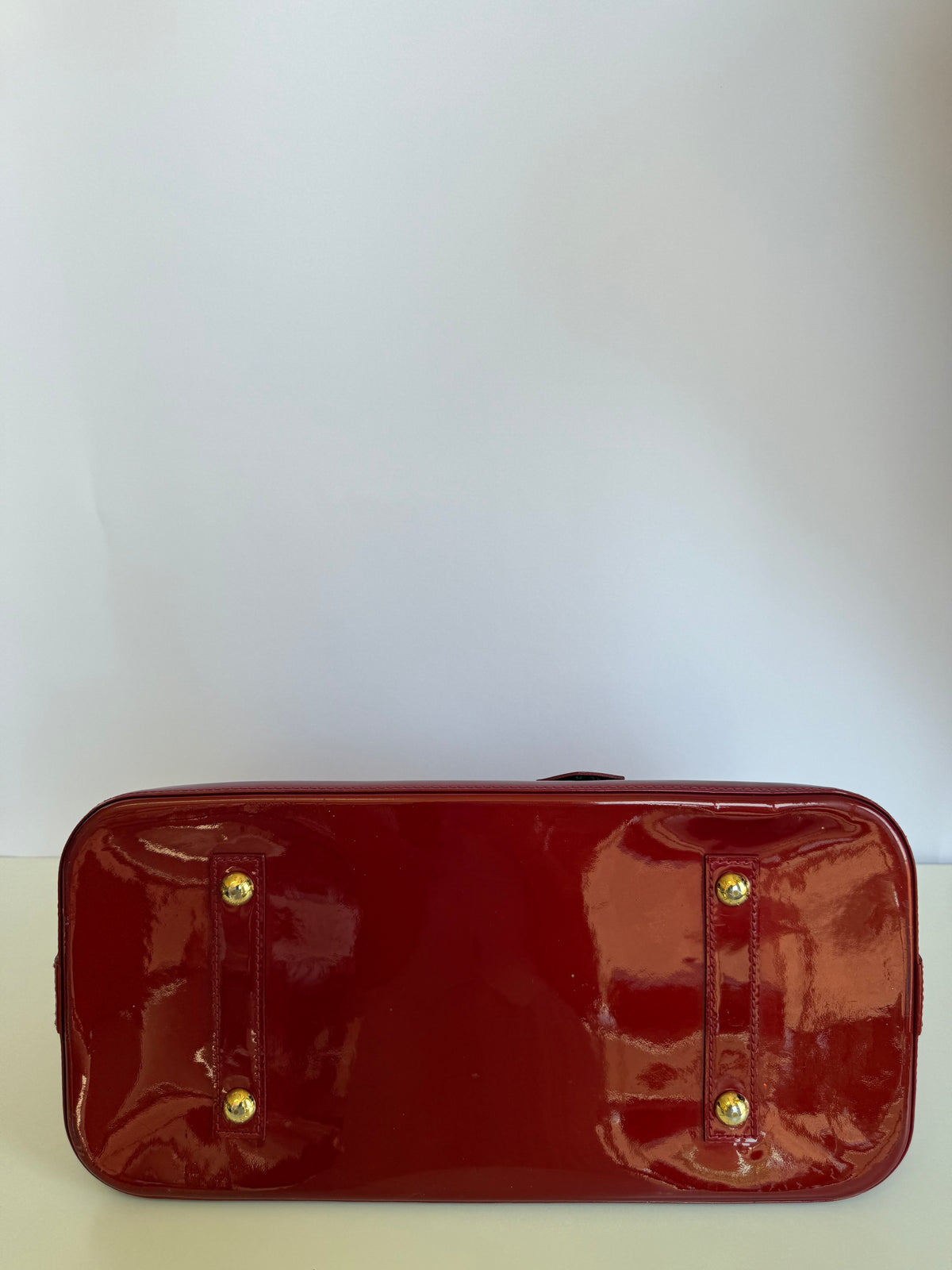 Louis Vuitton Alma GM Red Monogram Vernis