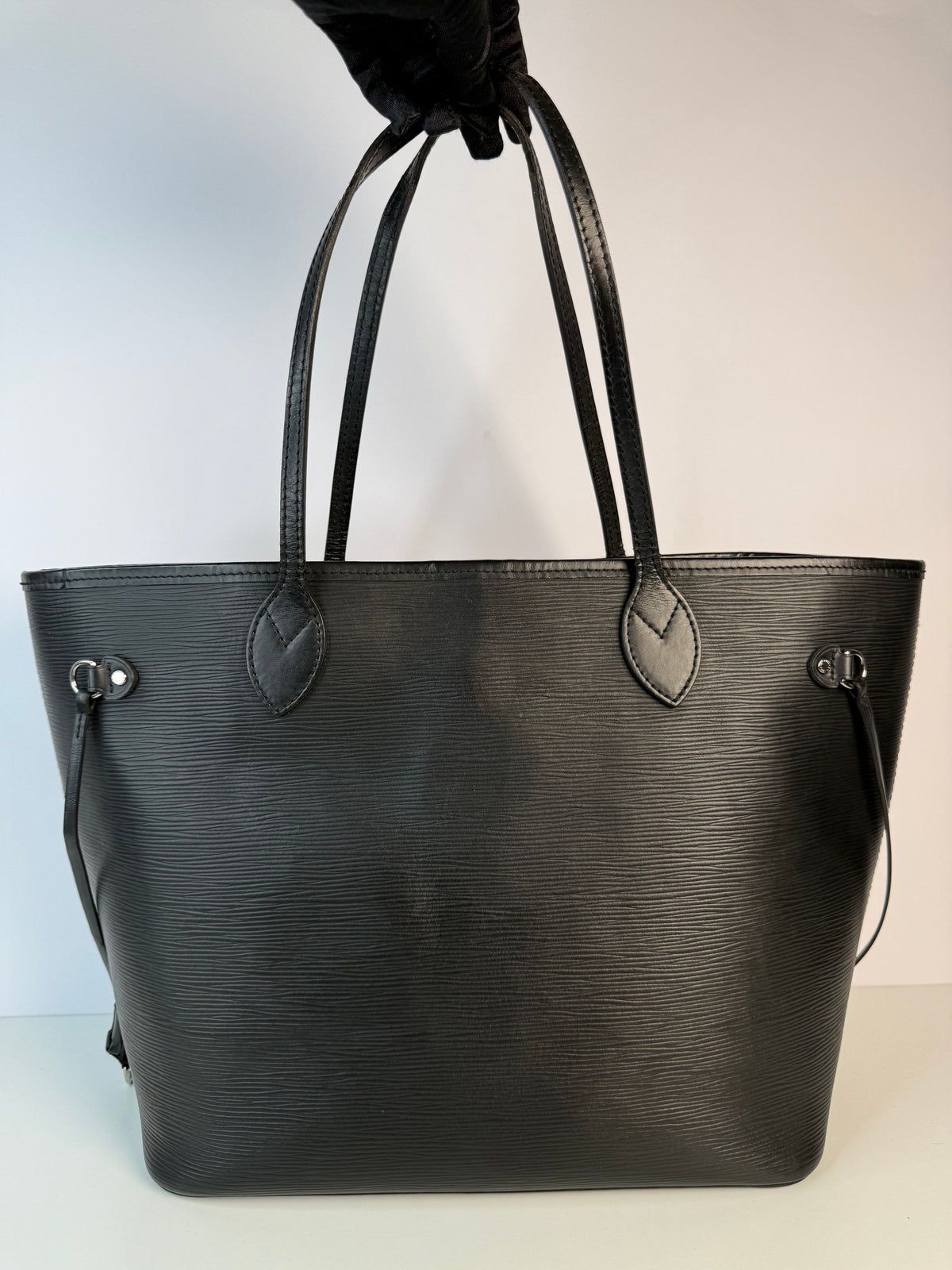 Louis Vuitton Neverfull MM Black Epi Leather with Pochette