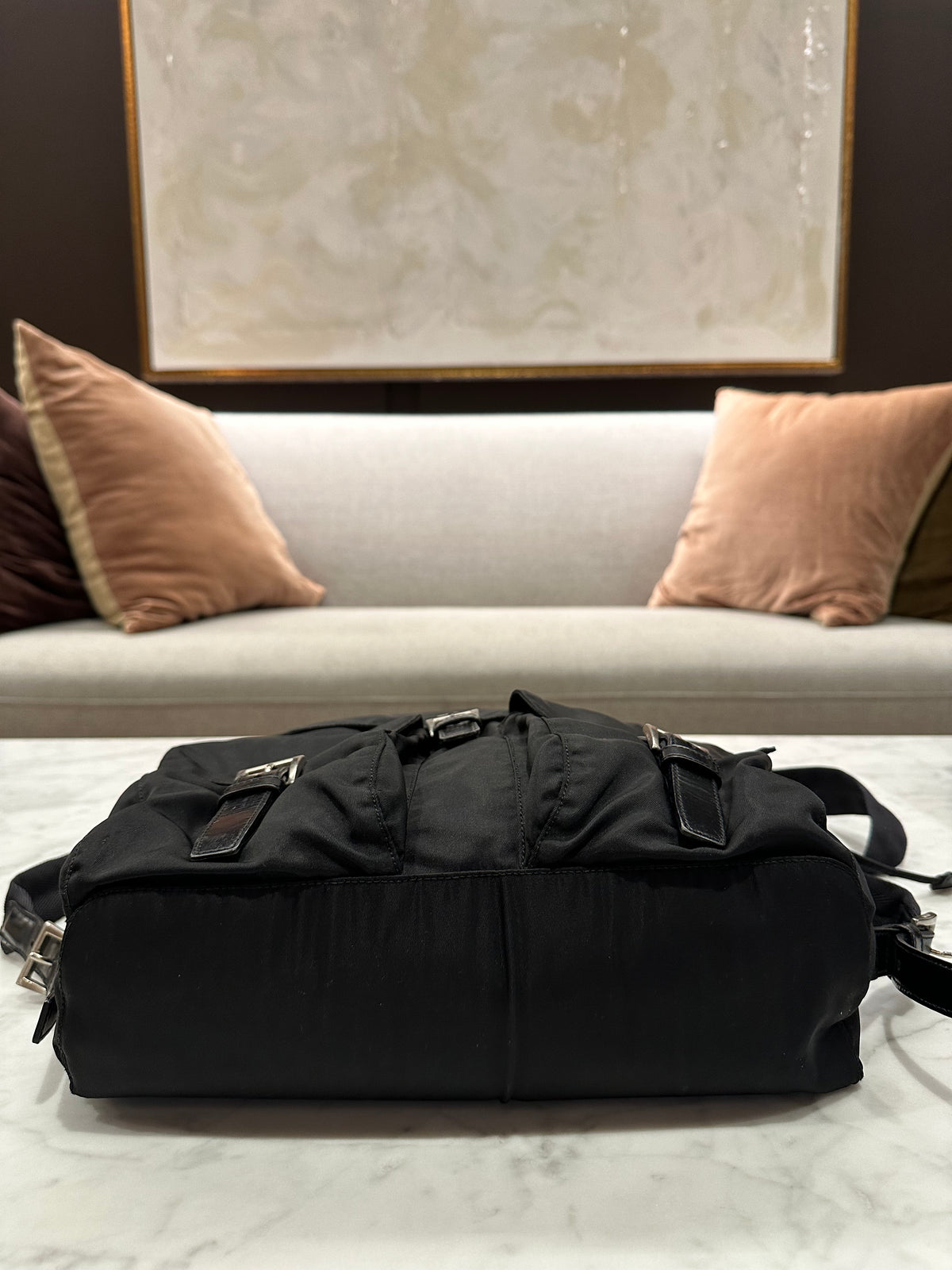 Prada Black Nylon Backpack