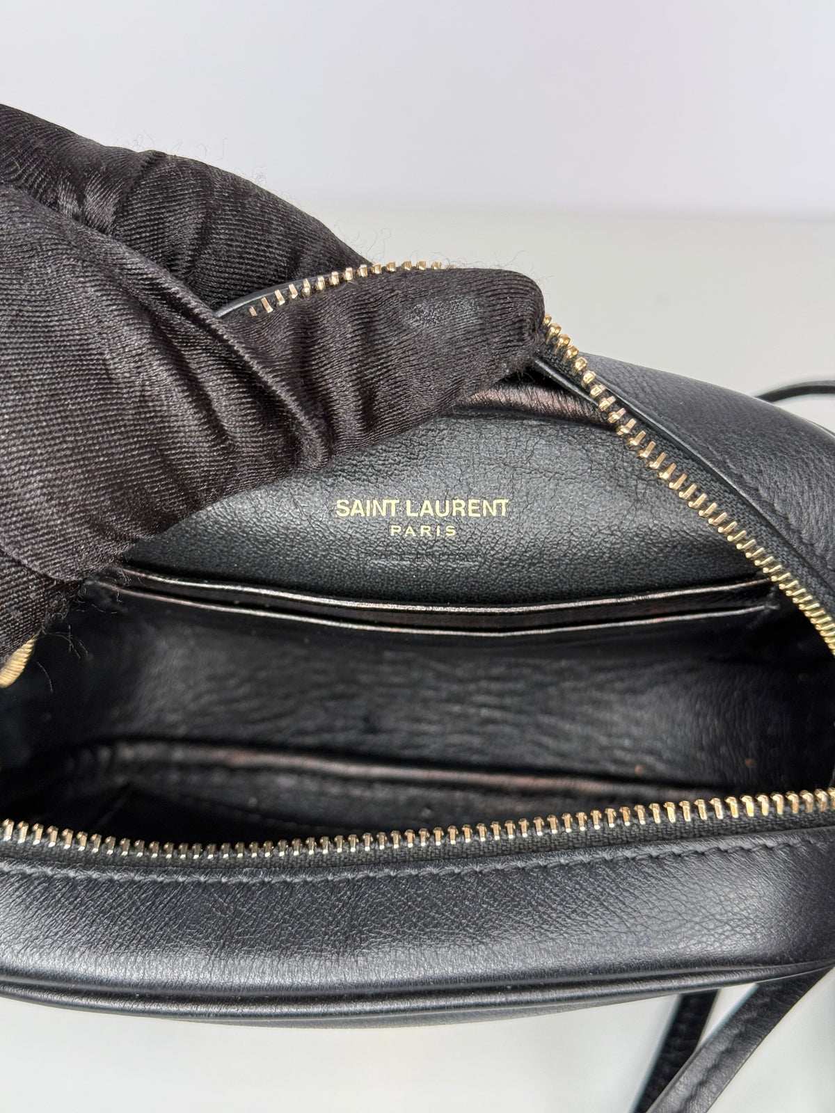 Saint Laurent Blogger Black Leather Crossbody Bag
