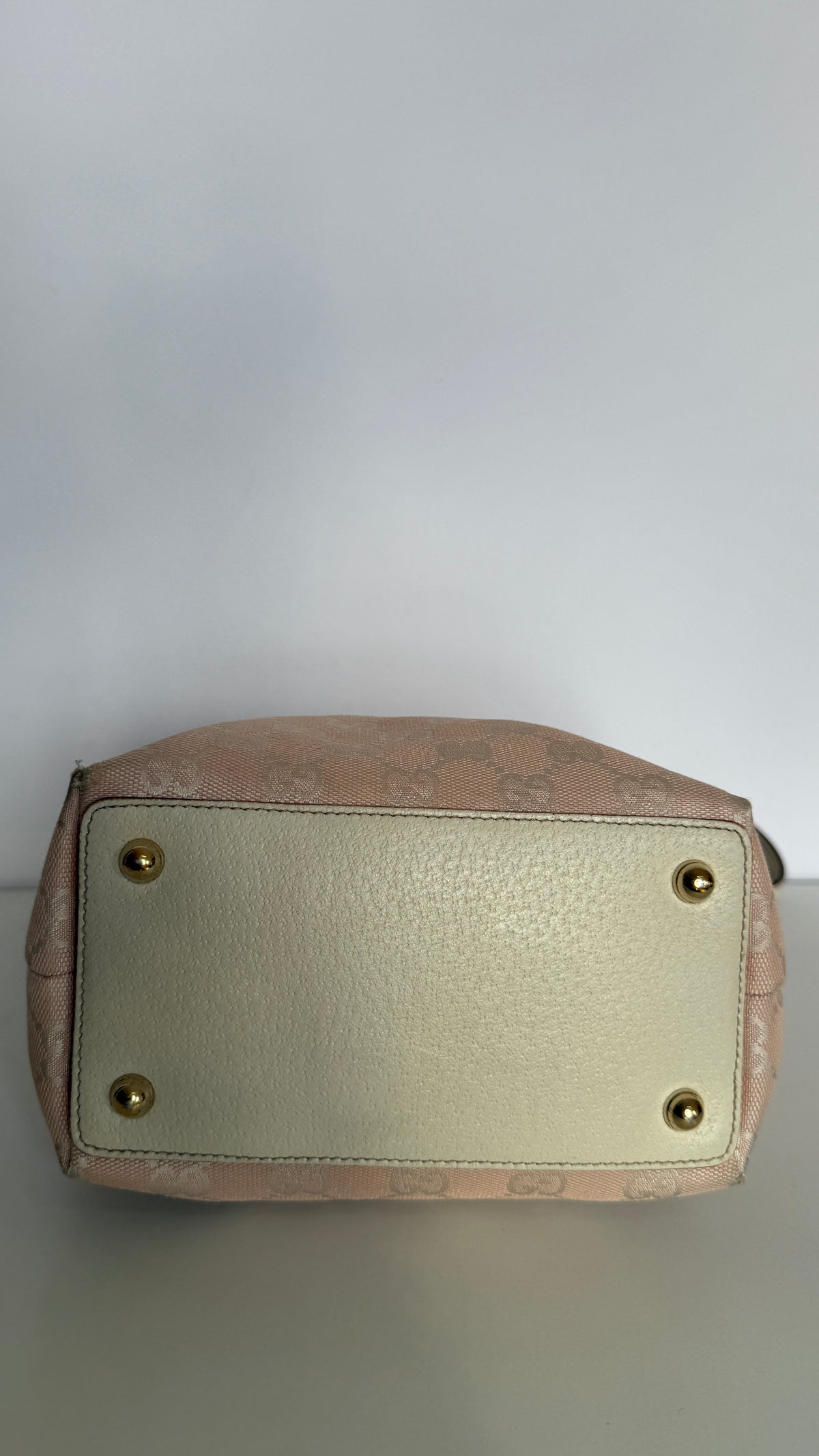 Gucci Light Pink GG Canvas Small Eclipse Tote