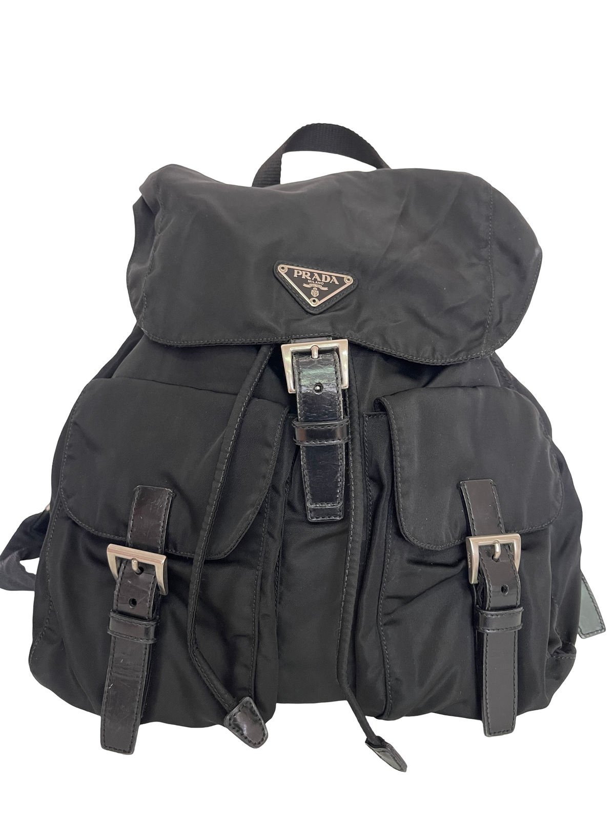 Prada Vintage Nylon Black Backpack