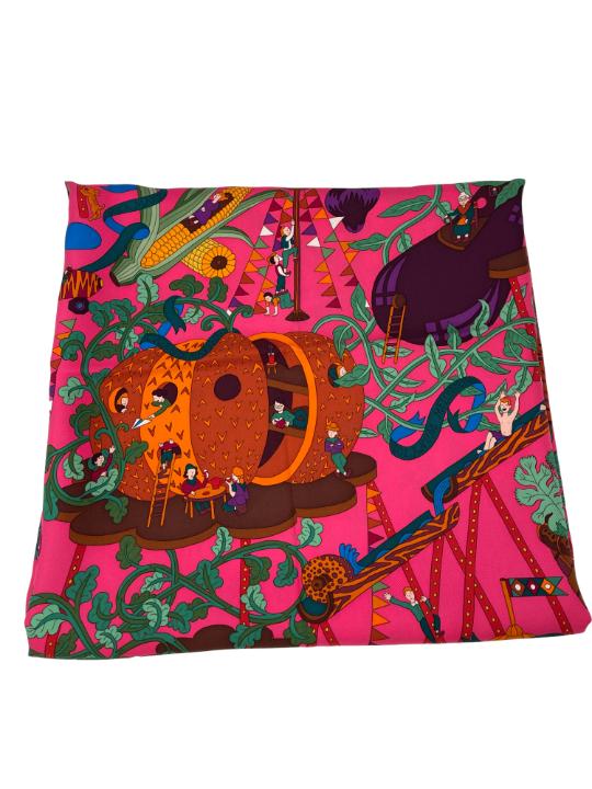 Hermès Le Potager Silk Scarf 90