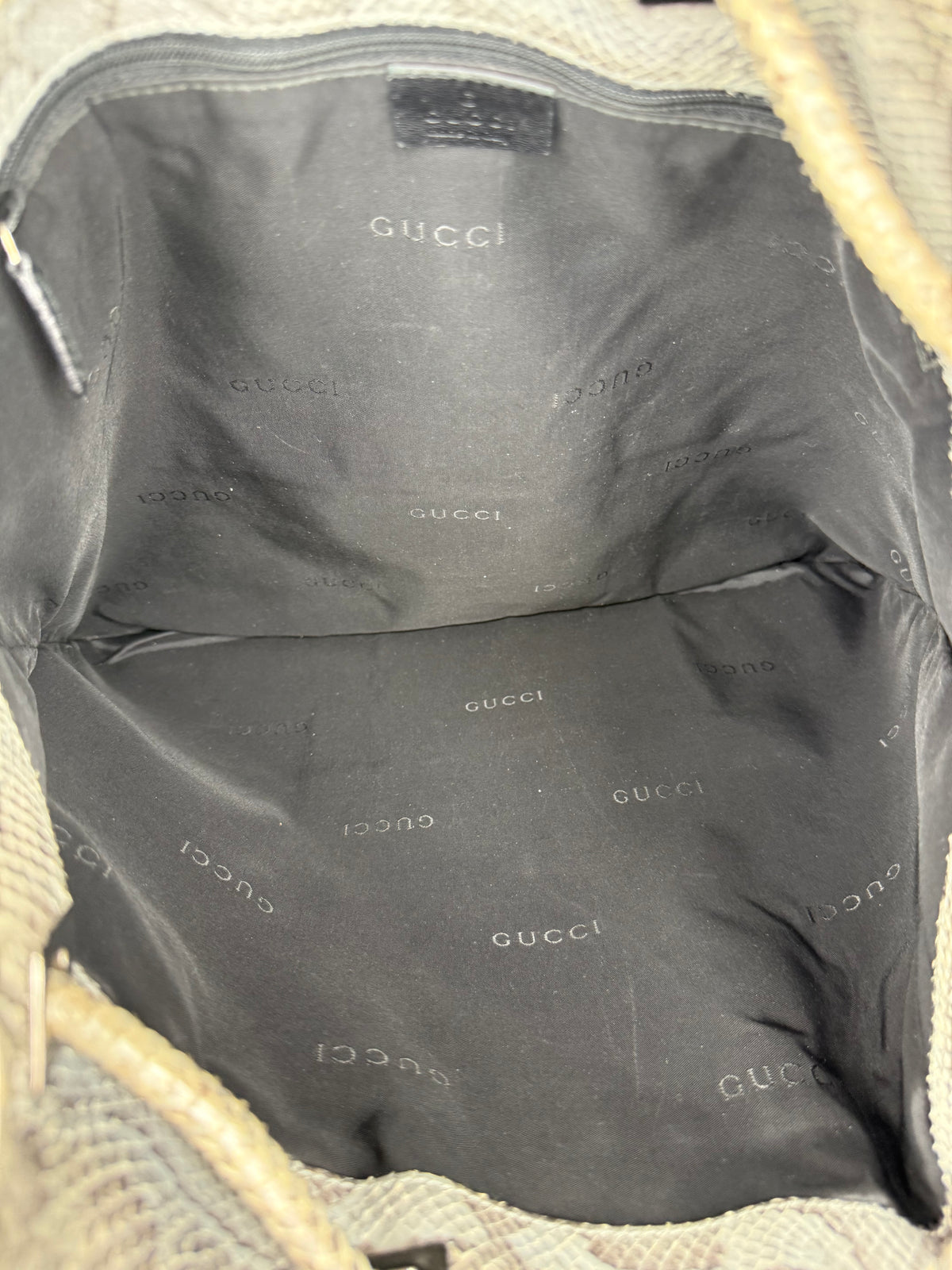 Gucci Vintage Python Leather Shoulder Bag