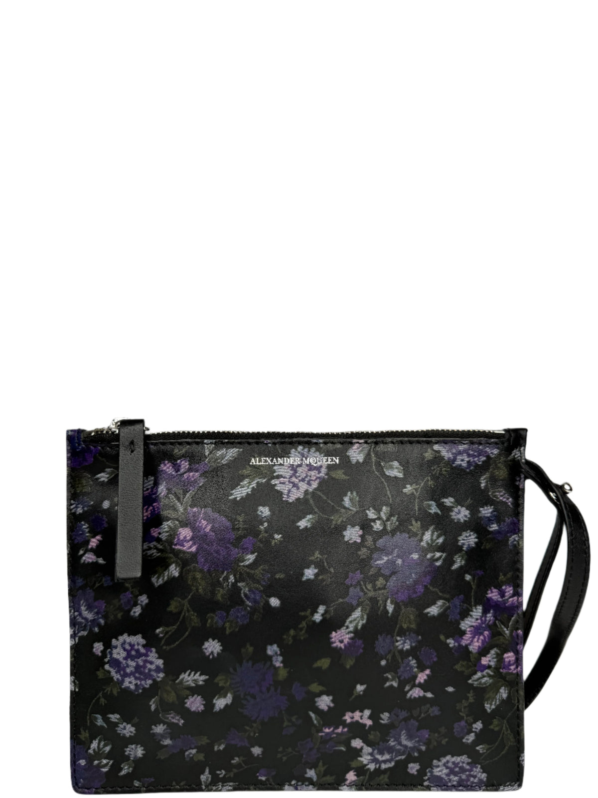 Alexander McQueen Floral Leather Clutch
