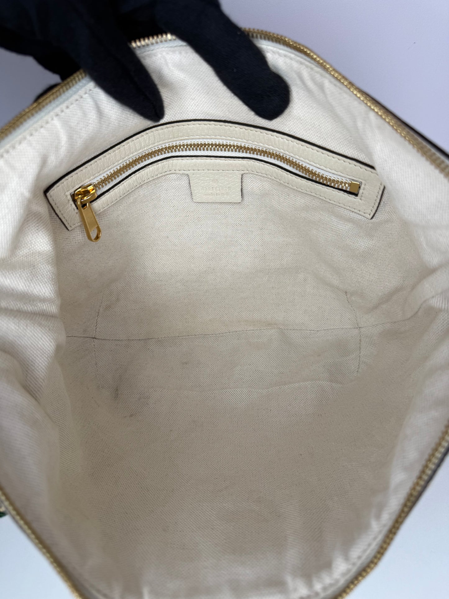 Gucci Ophidia Half Moon Hobo Flora GG Coated Canvas Small