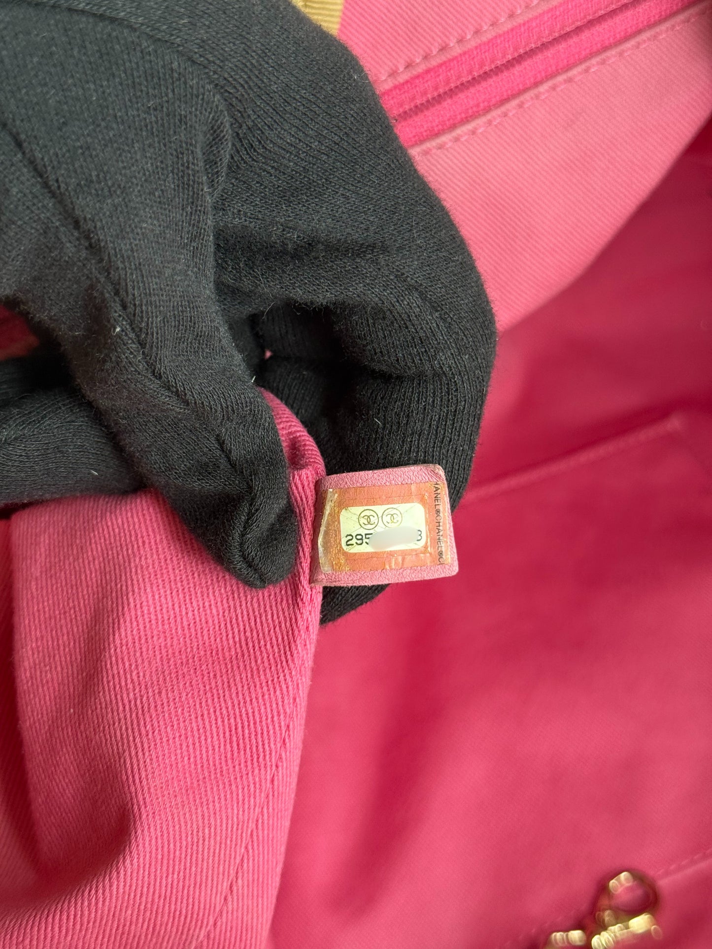 Chanel Large Striped Raffia Deauville Shopping Tote Bag