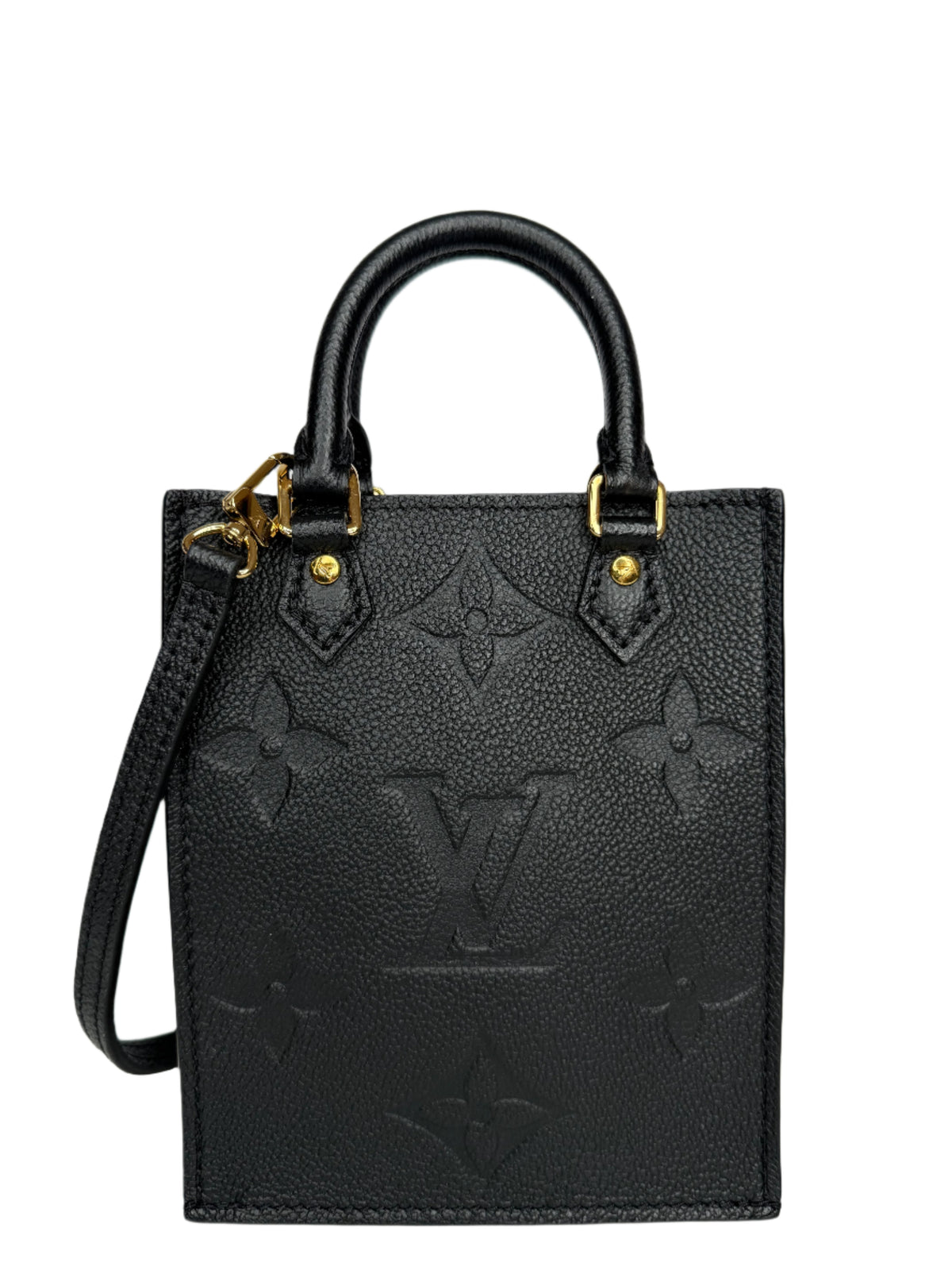Louis Vuitton Monogram Empreinte Leather Petit Sac Plat
