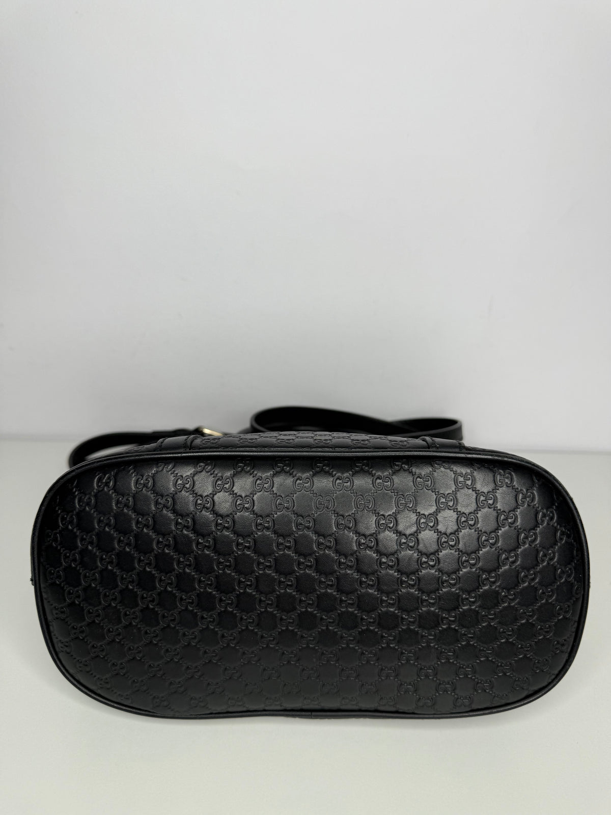 Gucci Black Microguccissima Leather Mini Dome Bag